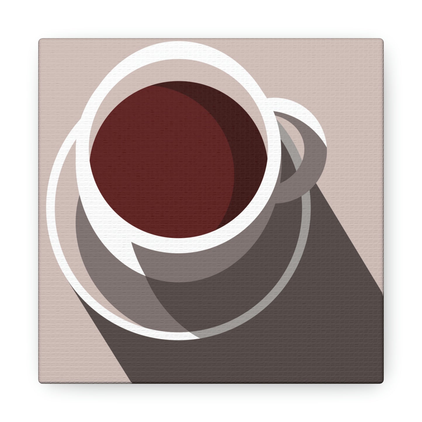 Cup Of Coffee Minimal Art Aesthetic Beige Aesthetic Classic Art Canvas Gallery Wraps