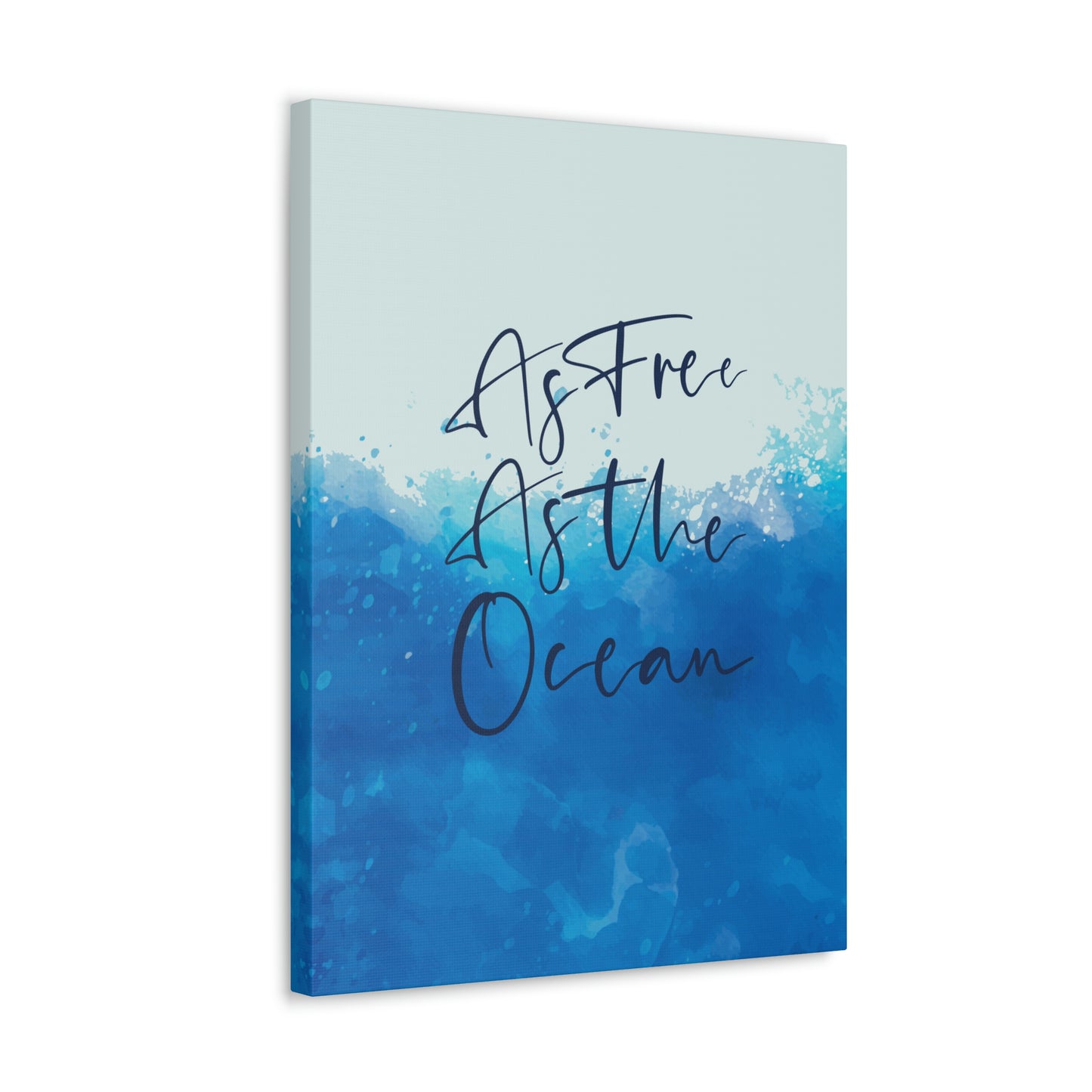 As Free As The Ocean Relationship Quotes Aesthetic Classic Art Canvas Gallery Wraps