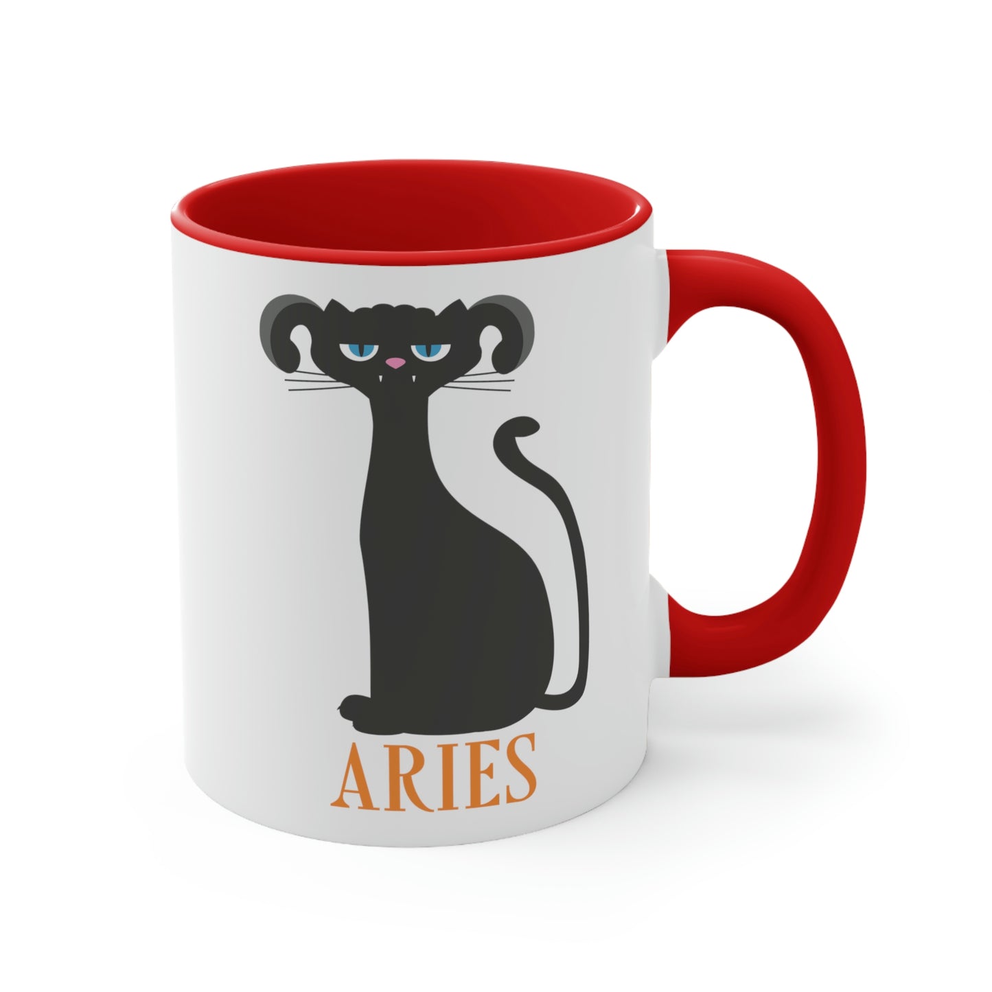 Aries Cat Zodiac Sign Classic Accent Coffee Mug 11oz