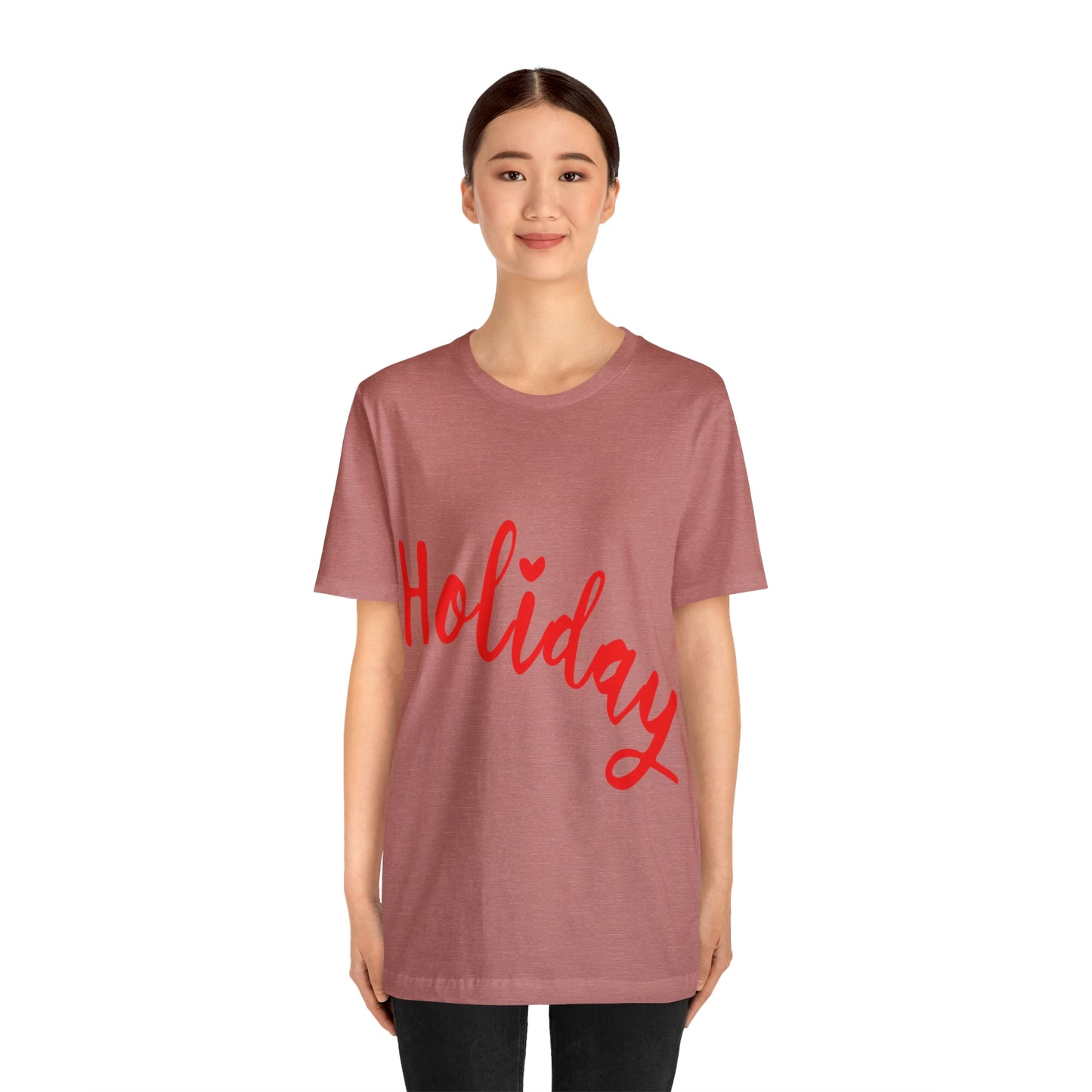 Holidays Red Text Weekend Quotes Unisex Jersey Short Sleeve T-Shirt