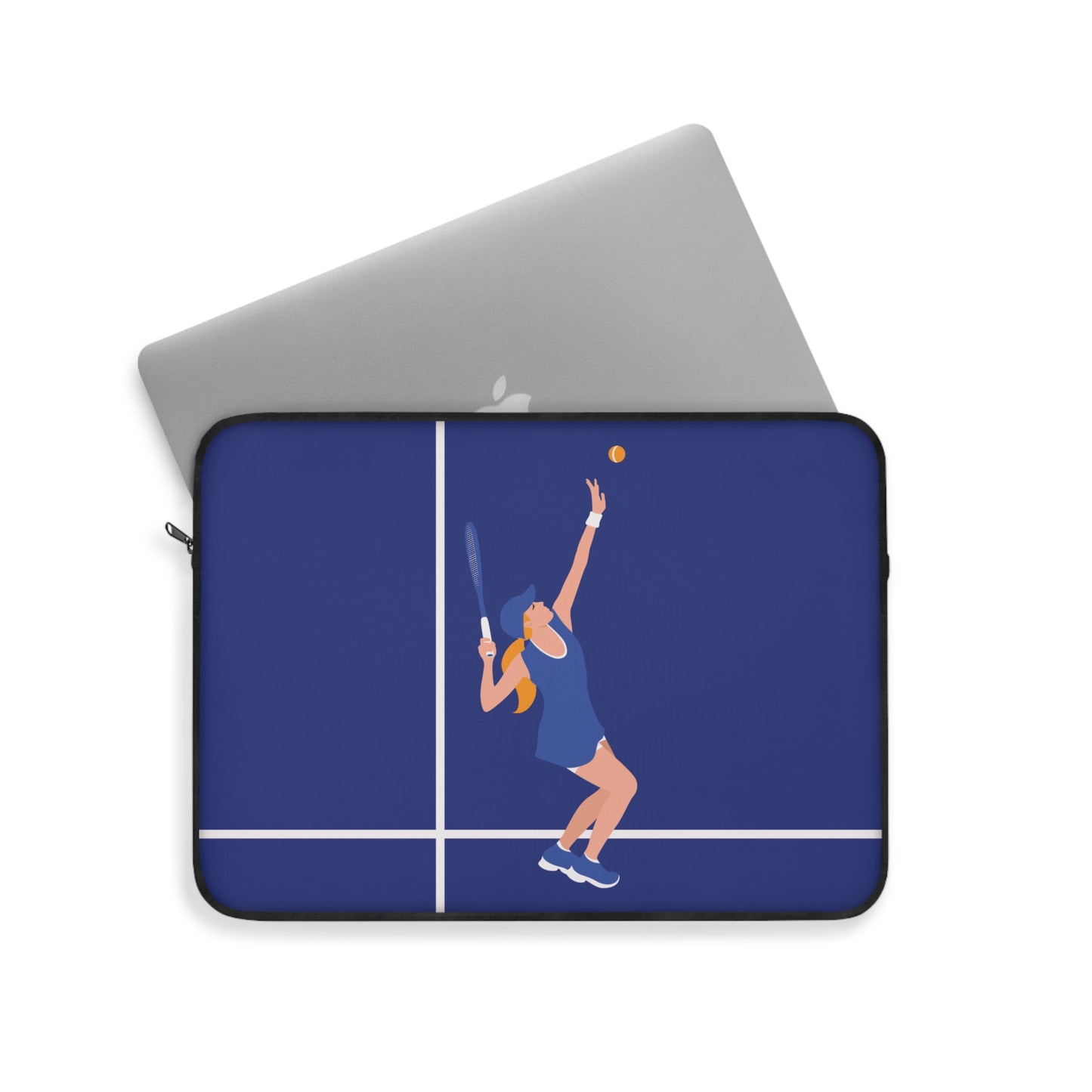 Tennis Player Blue Art Sports Team Laptop Sleeve