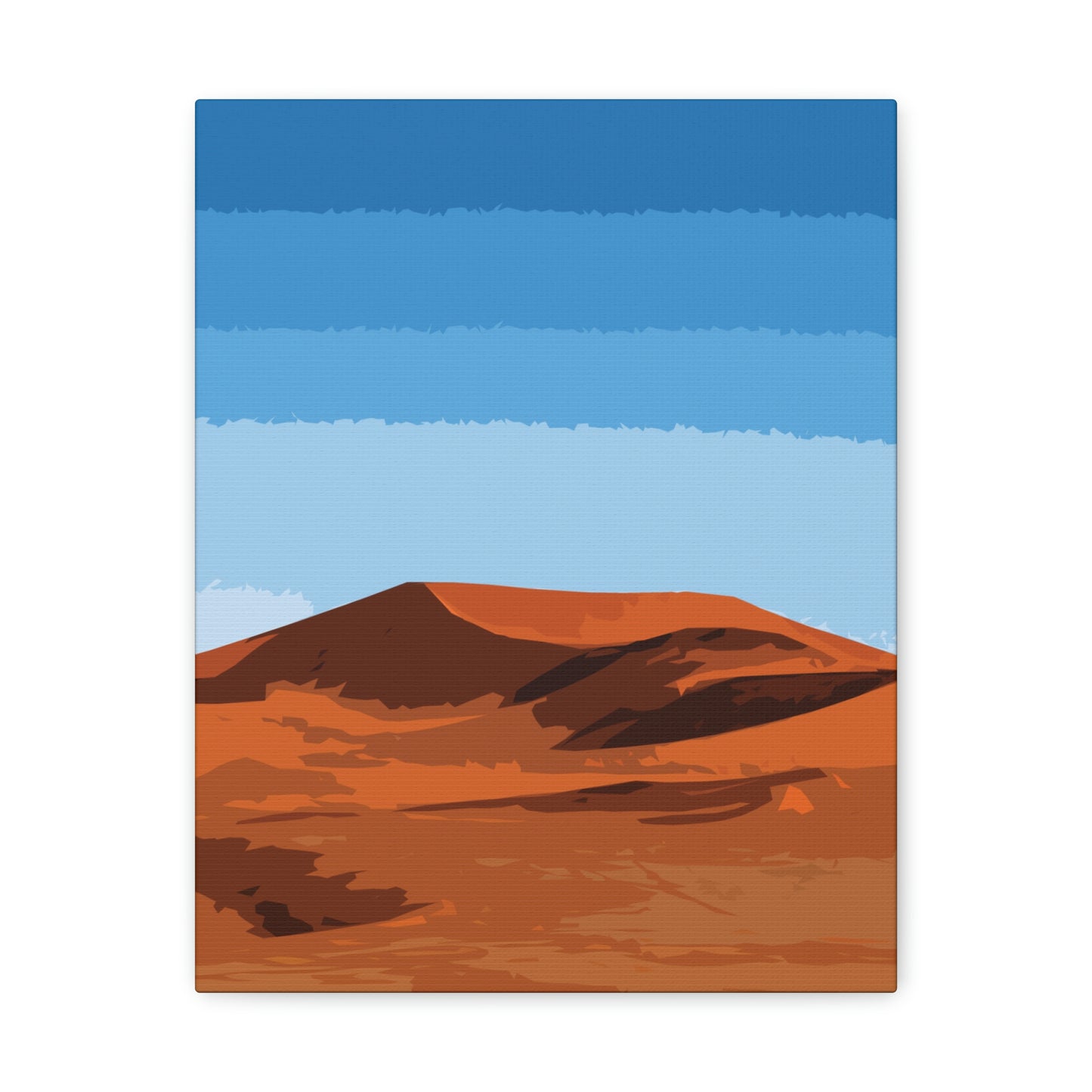 Landscape Desert Orange Sand Abstract Nature Modern Aesthetics Aesthetic Classic Art Canvas Gallery Wraps