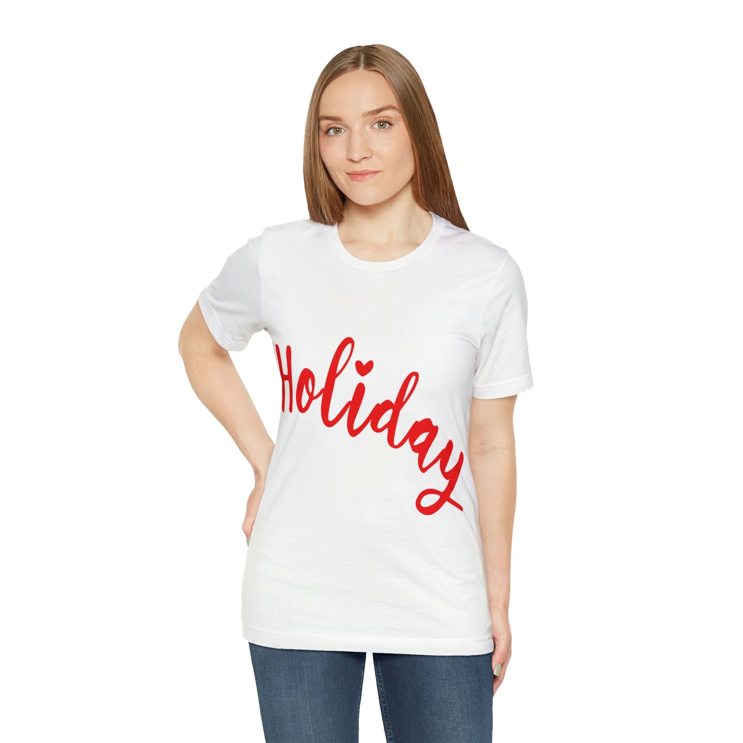 Holidays Red Text Weekend Quotes Unisex Jersey Short Sleeve T-Shirt