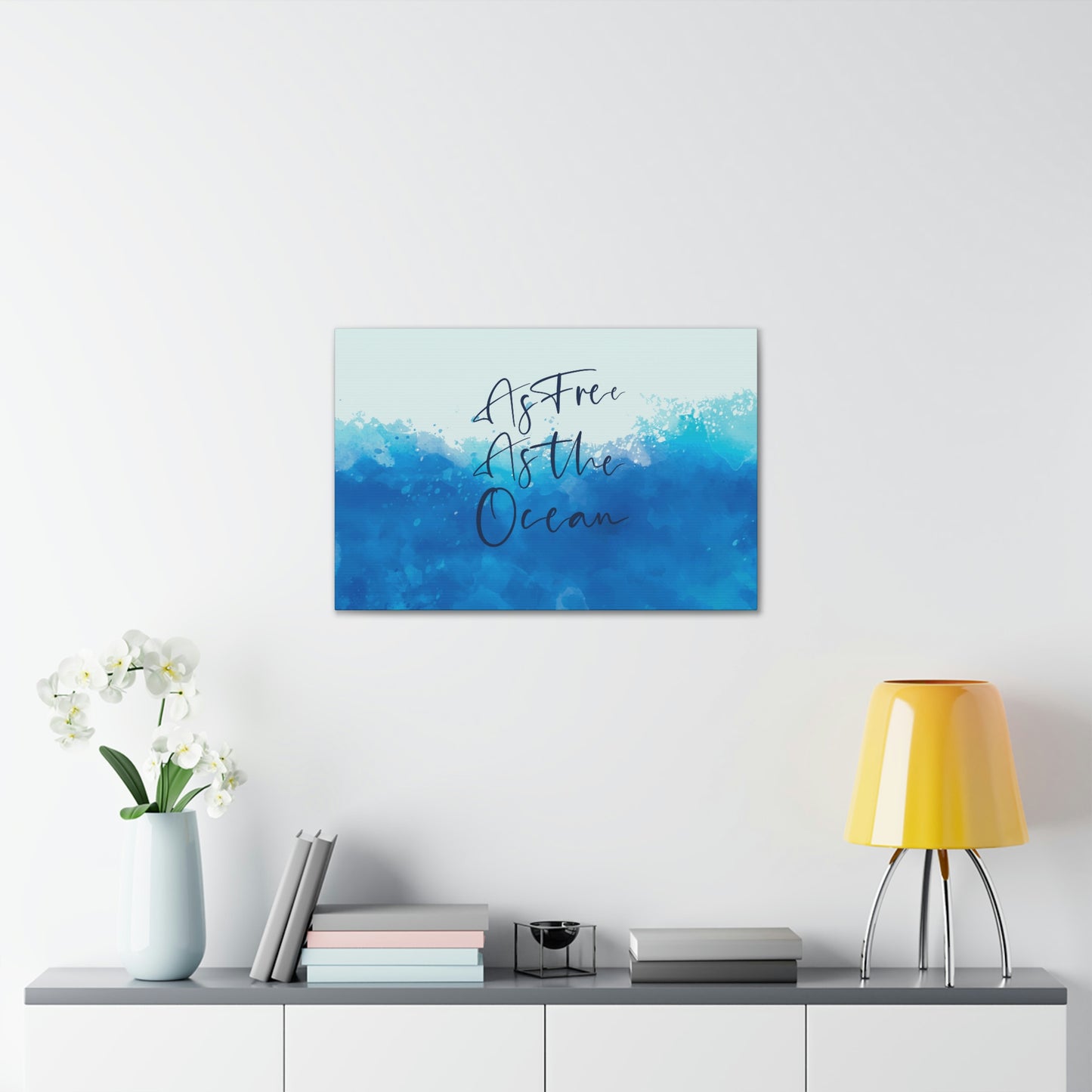 As Free As The Ocean Relationship Quotes Aesthetic Classic Art Canvas Gallery Wraps