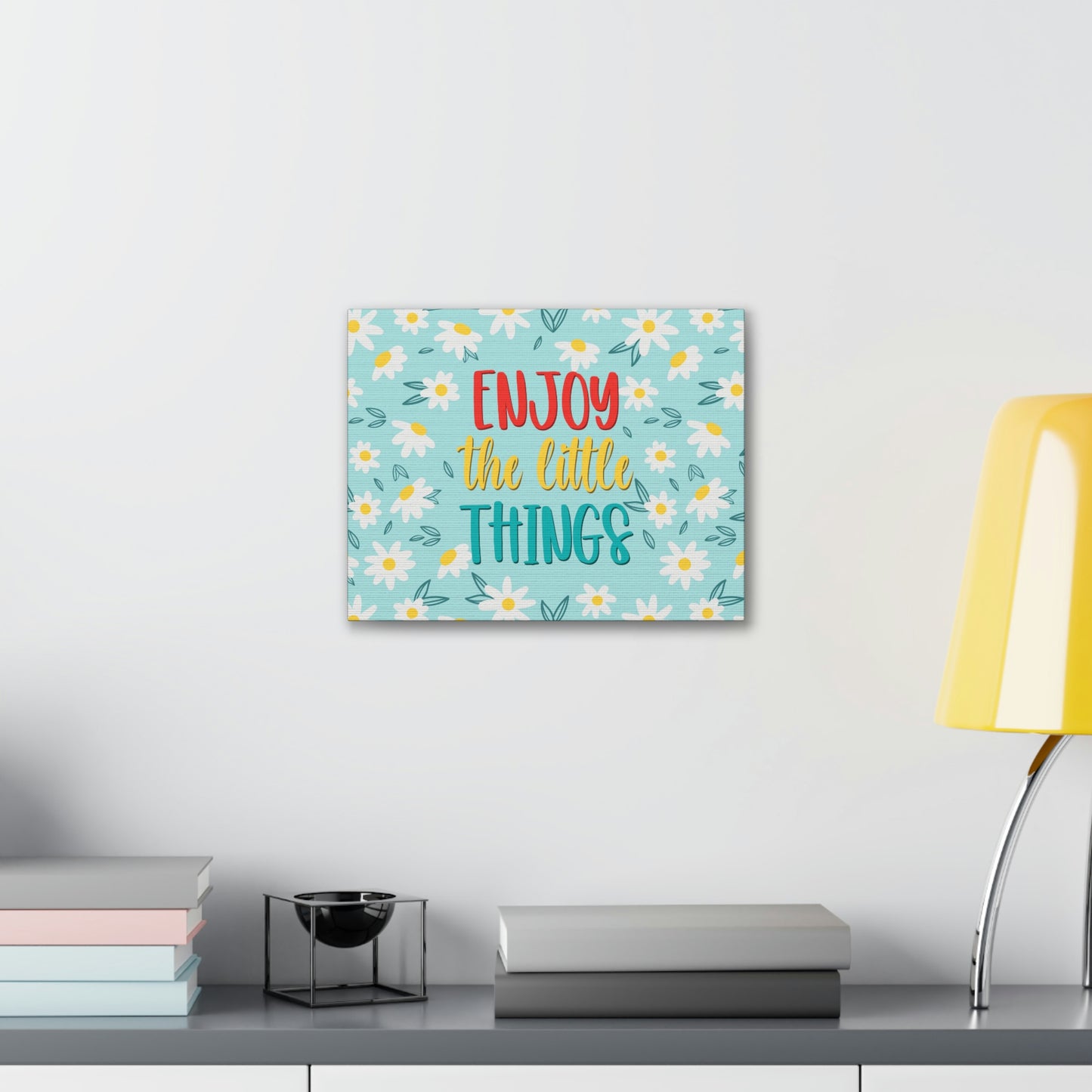 Enjoy The Little Things Aesthetic Classic Art Canvas Gallery Wraps