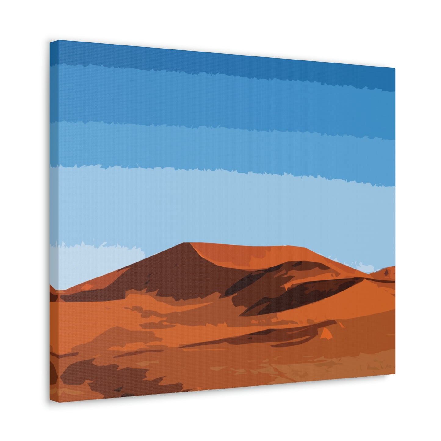 Landscape Desert Orange Sand Abstract Nature Modern Aesthetics Aesthetic Classic Art Canvas Gallery Wraps