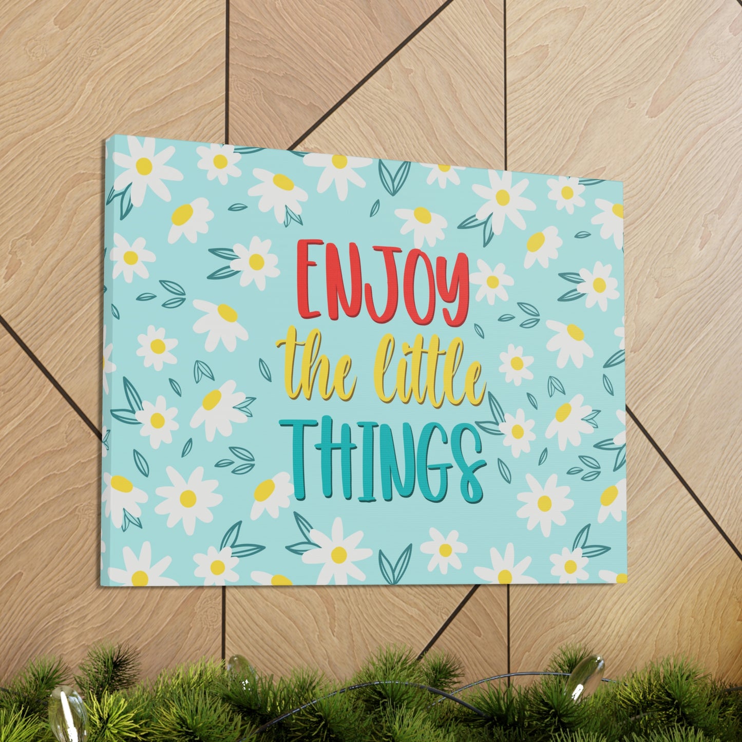 Enjoy The Little Things Aesthetic Classic Art Canvas Gallery Wraps