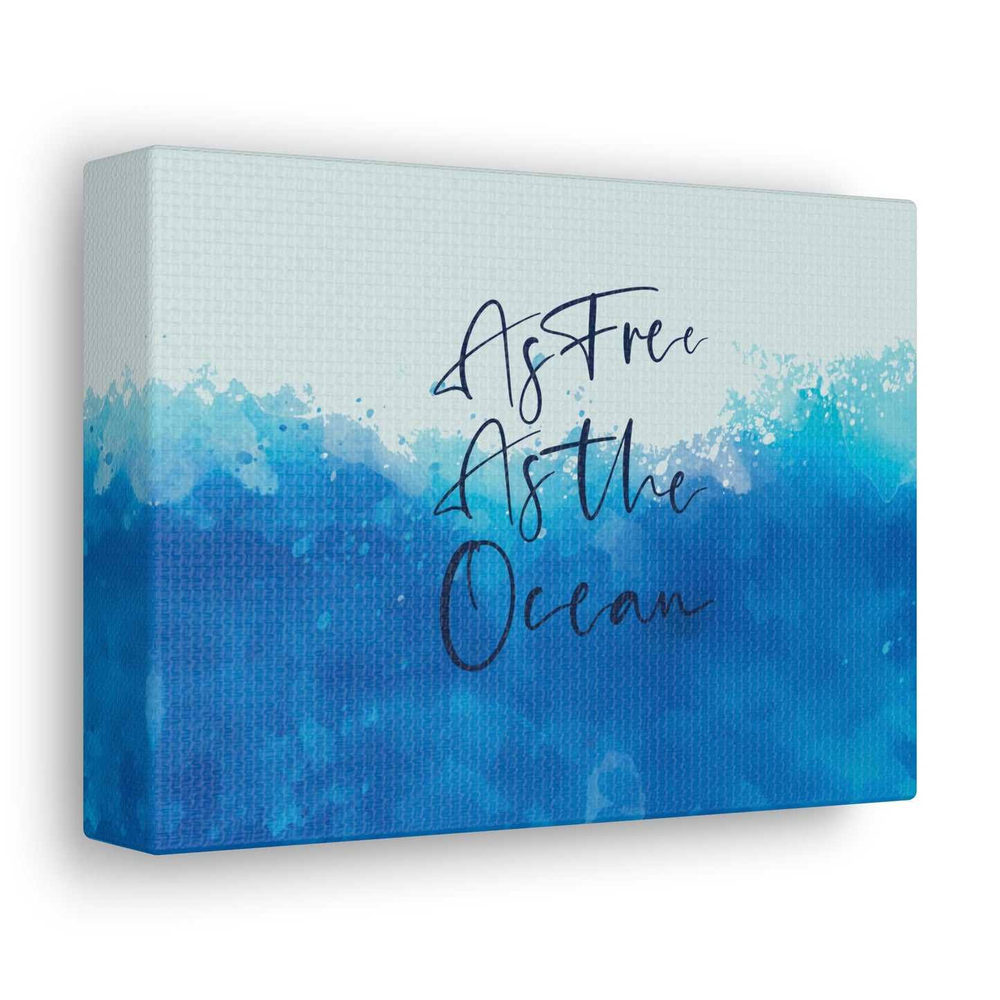 As Free As The Ocean Relationship Quotes Aesthetic Classic Art Canvas Gallery Wraps