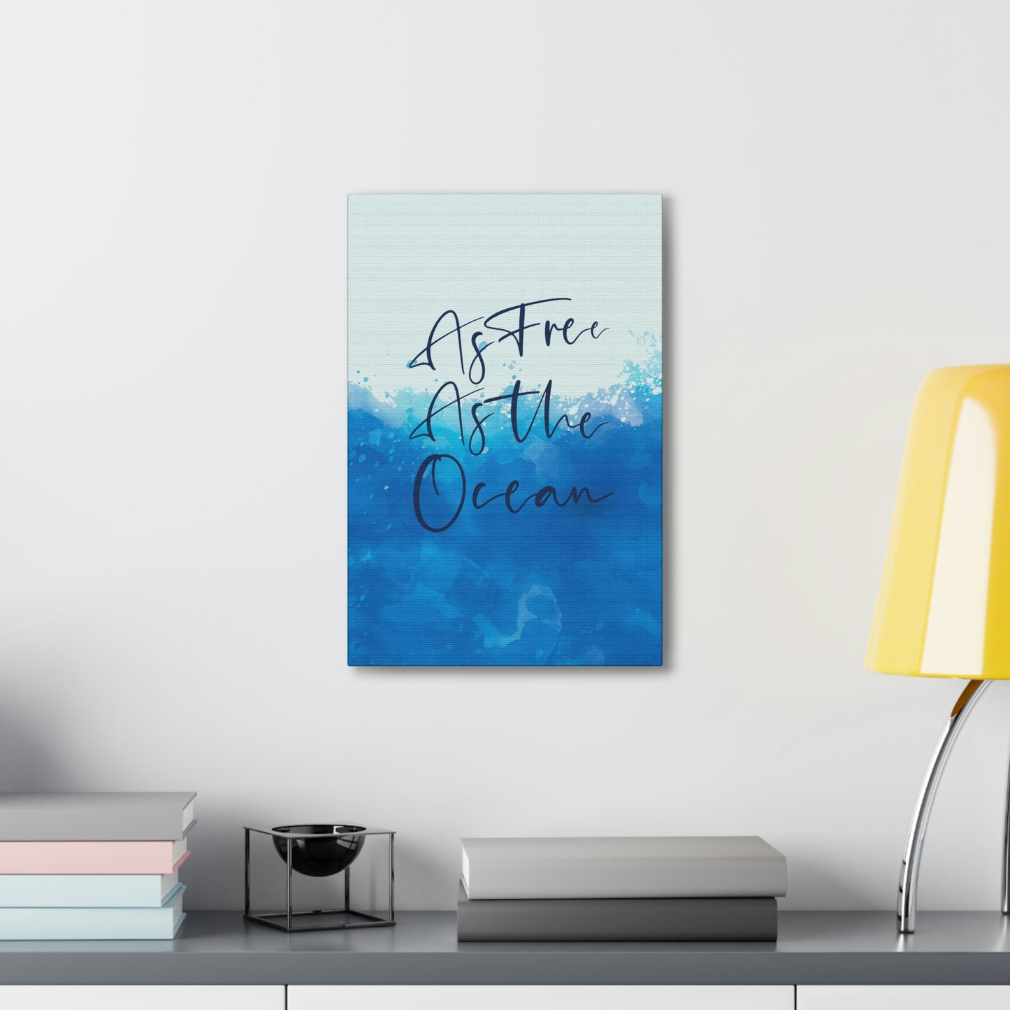 As Free As The Ocean Relationship Quotes Aesthetic Classic Art Canvas Gallery Wraps