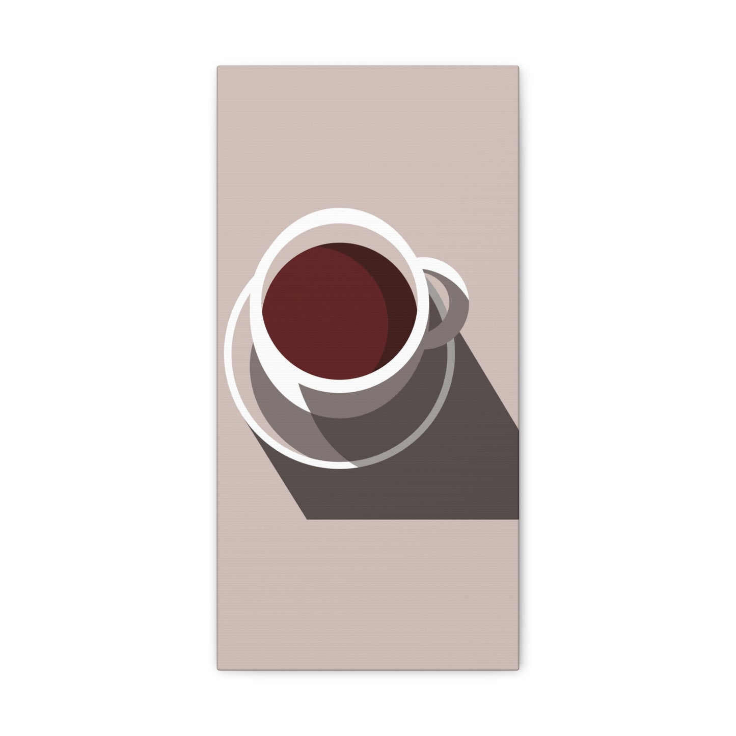 Cup Of Coffee Minimal Art Aesthetic Beige Aesthetic Classic Art Canvas Gallery Wraps