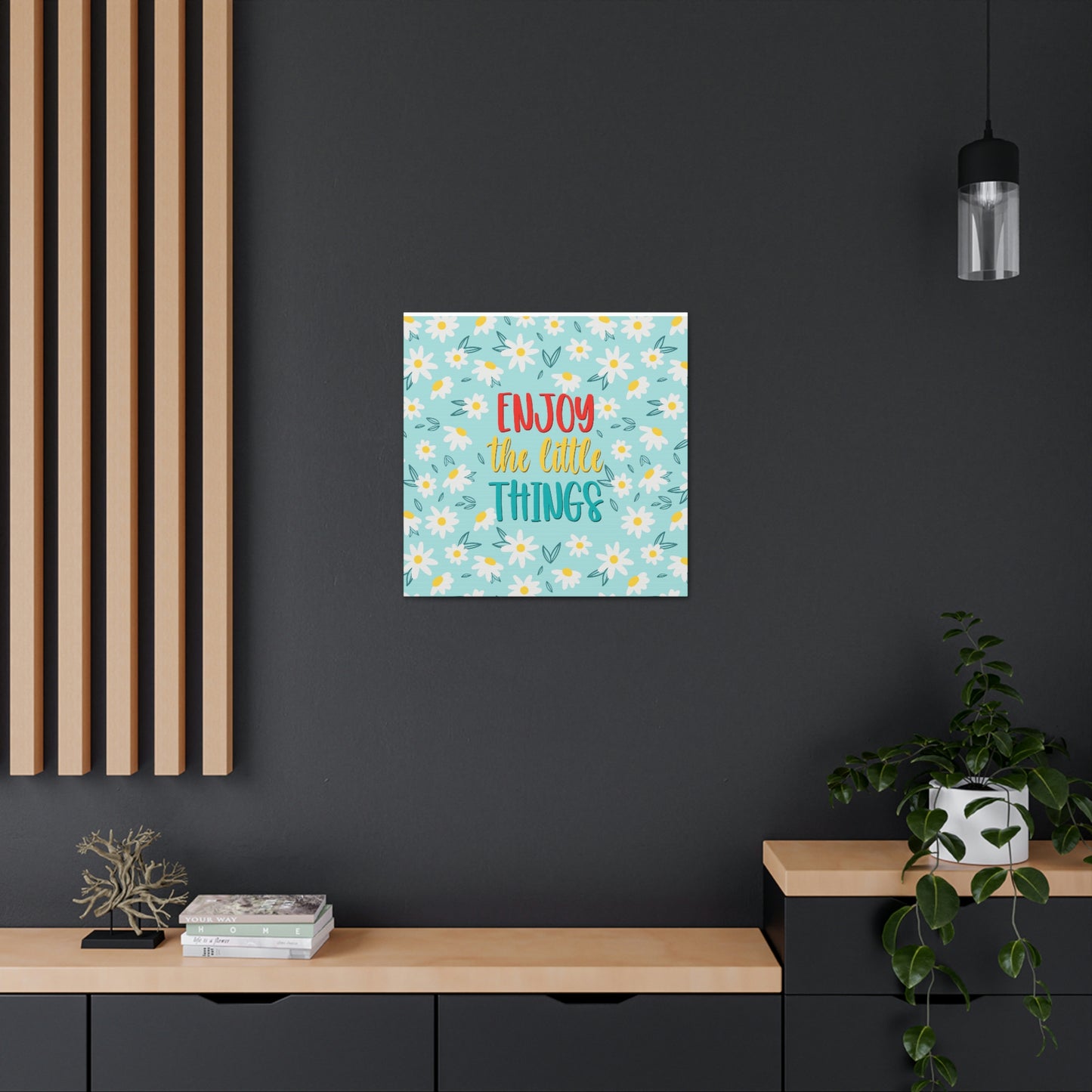 Enjoy The Little Things Aesthetic Classic Art Canvas Gallery Wraps