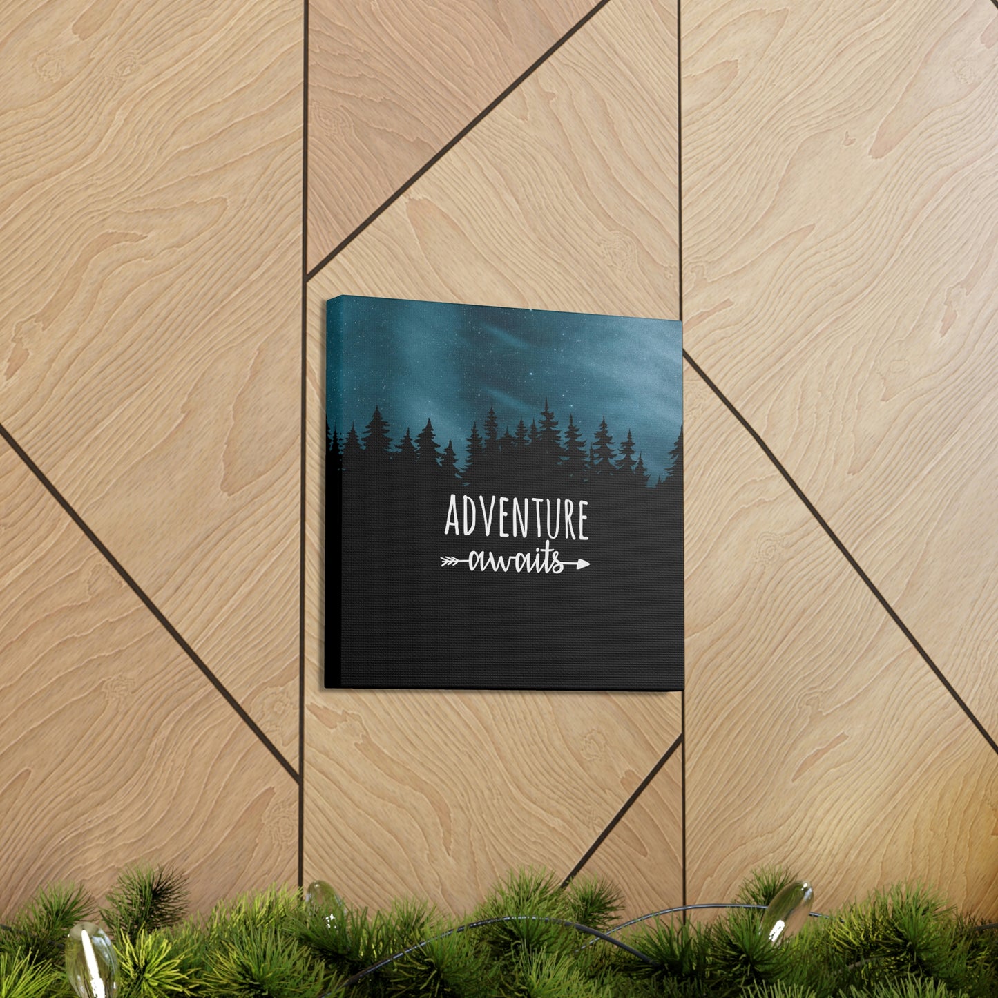 Adventure Awaits Art Vacation Landscape Explore Aesthetic Classic Art Canvas Gallery Wraps