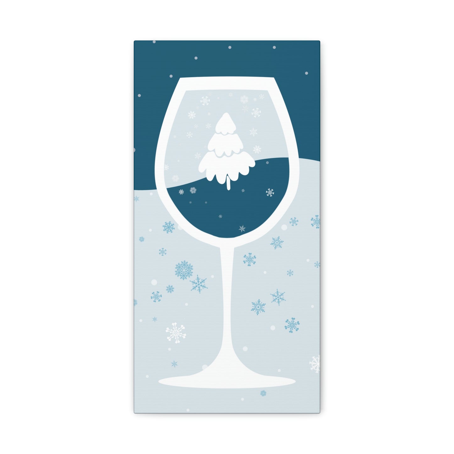 Ice Wine Winter Holidays Aesthetic Classic Art Canvas Gallery Wraps