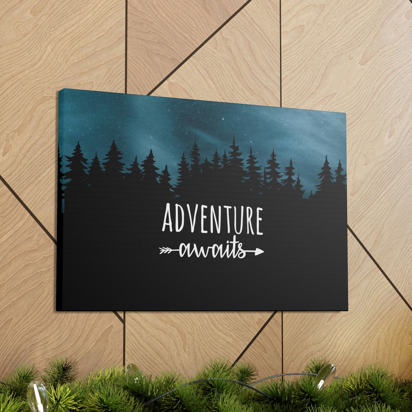 Adventure Awaits Art Vacation Landscape Explore Aesthetic Classic Art Canvas Gallery Wraps