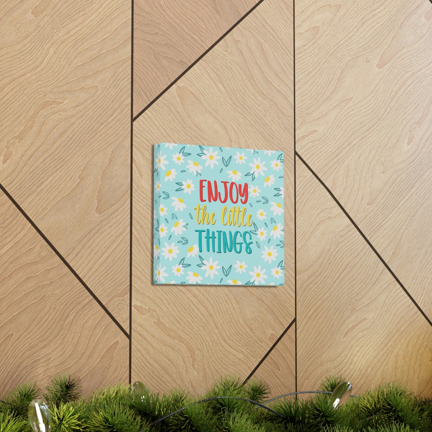 Enjoy The Little Things Aesthetic Classic Art Canvas Gallery Wraps