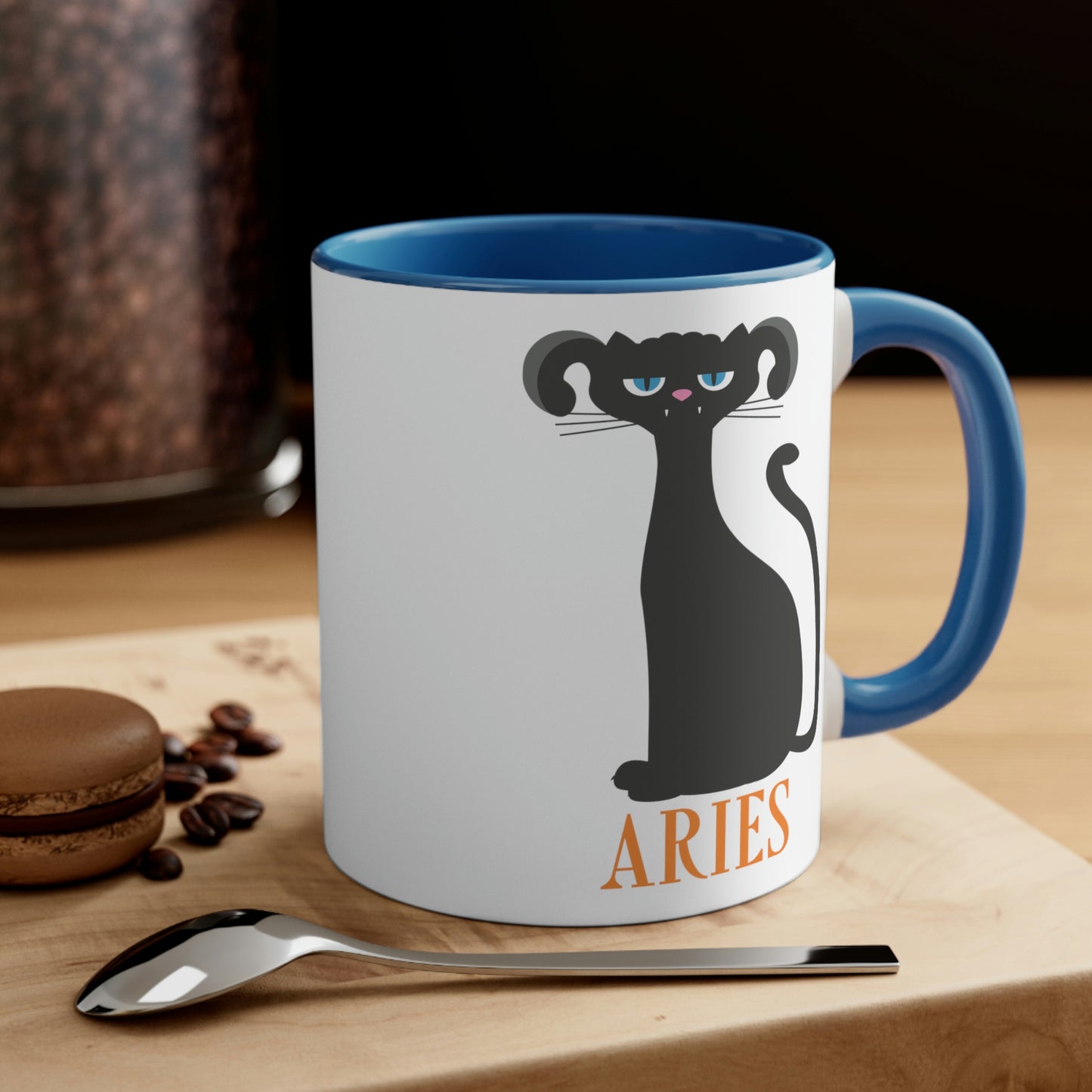 Aries Cat Zodiac Sign Classic Accent Coffee Mug 11oz