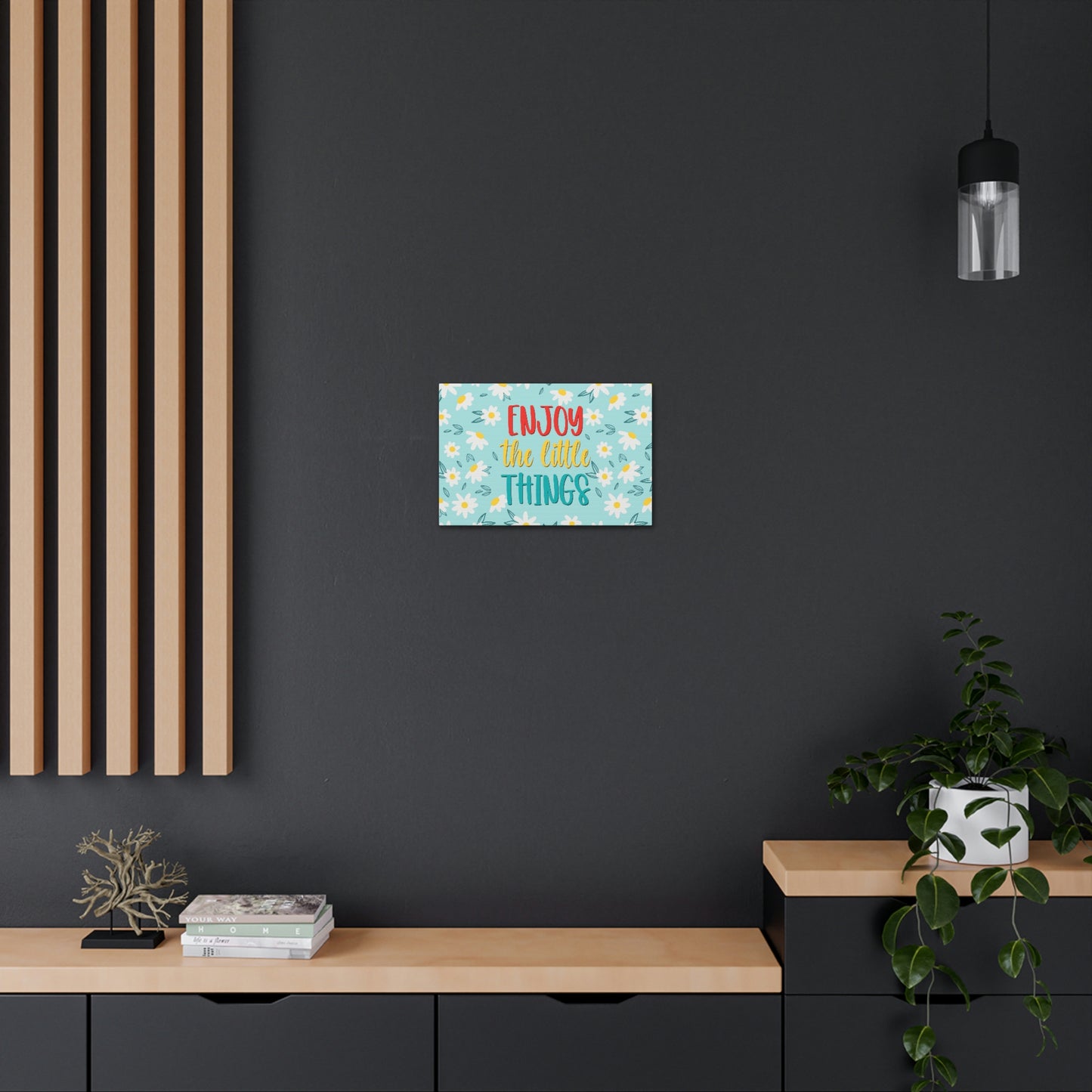 Enjoy The Little Things Aesthetic Classic Art Canvas Gallery Wraps