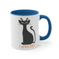 Capricorn Cat Zodiac Sign Classic Accent Coffee Mug 11oz