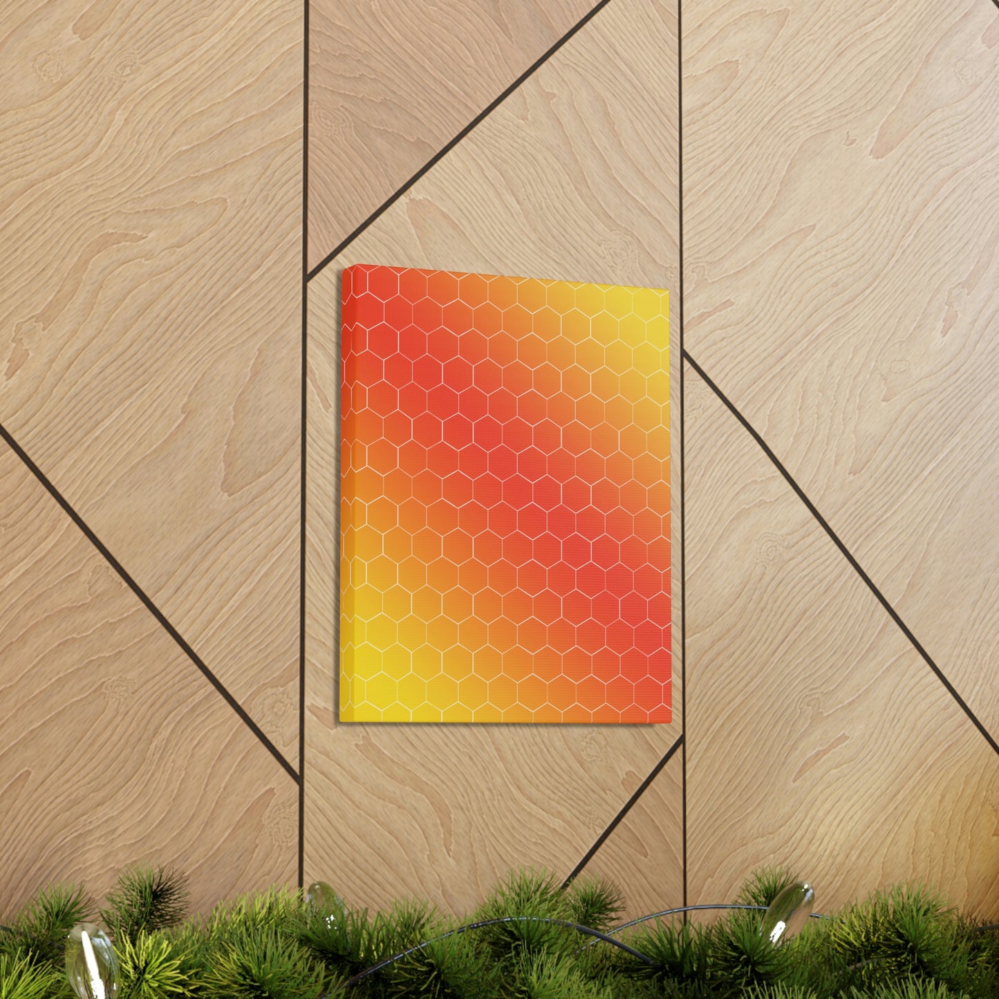 Bee Honeycomb Honey Nature Lovers Classic Art Canvas Gallery Wraps