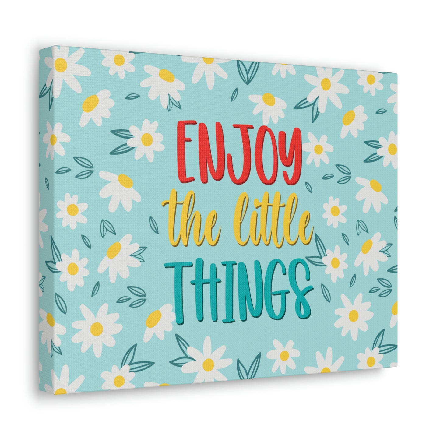 Enjoy The Little Things Aesthetic Classic Art Canvas Gallery Wraps