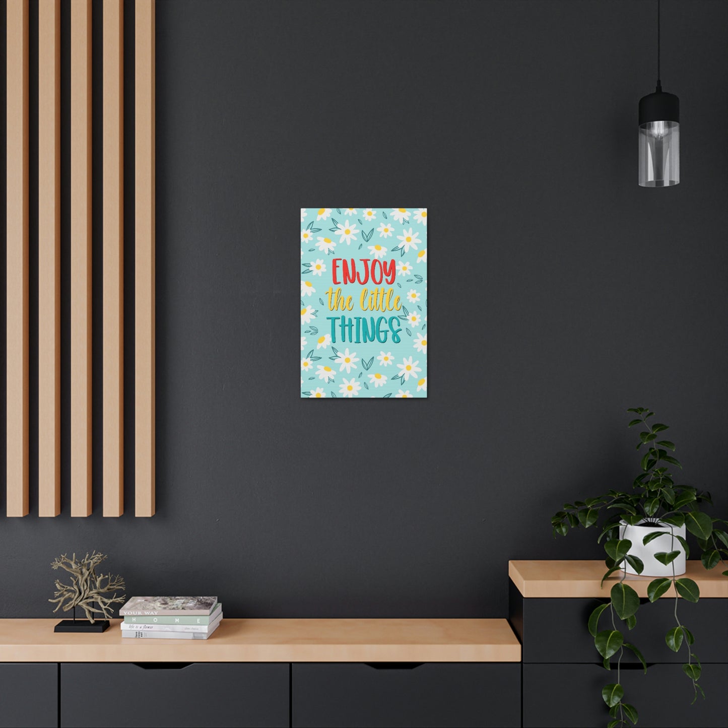 Enjoy The Little Things Aesthetic Classic Art Canvas Gallery Wraps