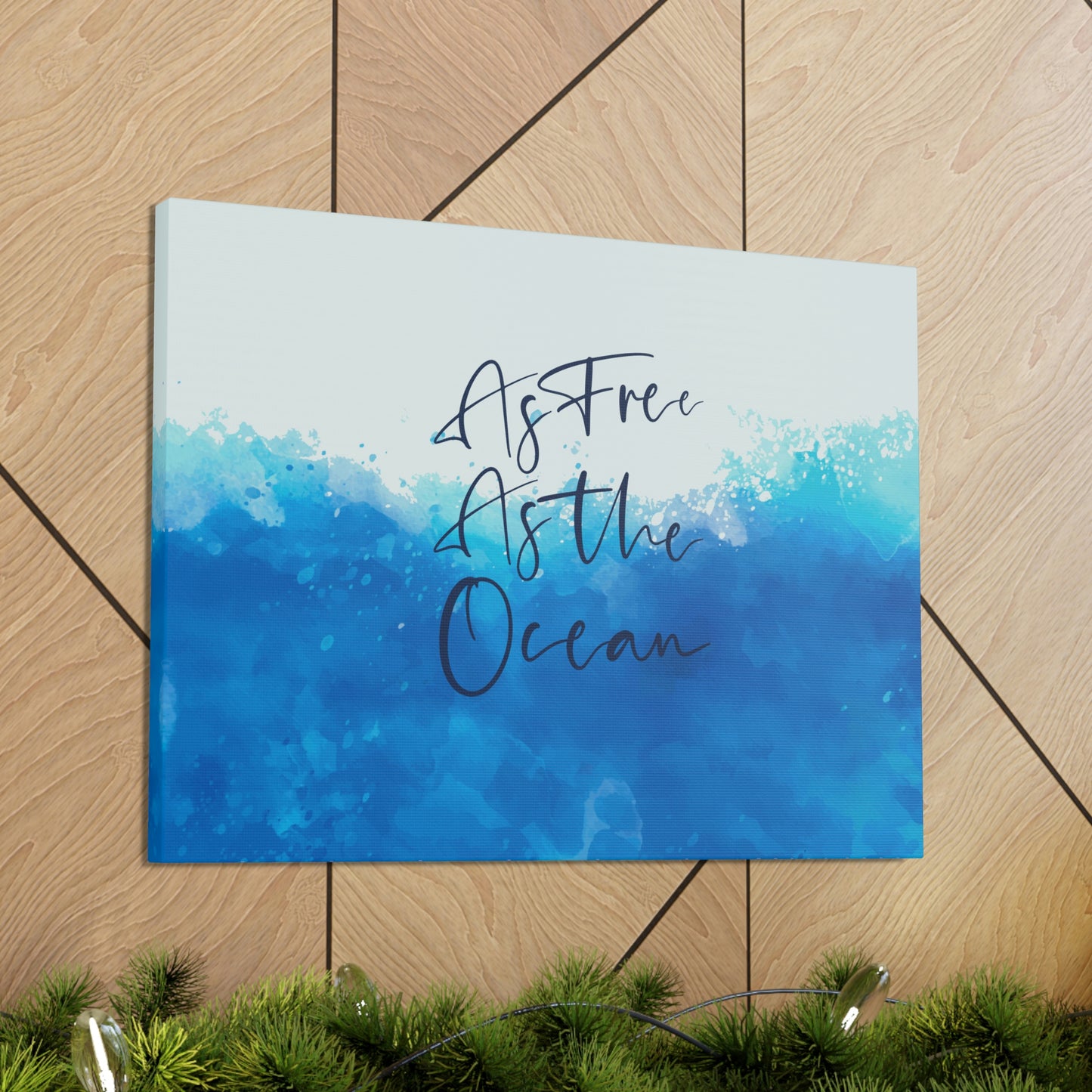 As Free As The Ocean Relationship Quotes Aesthetic Classic Art Canvas Gallery Wraps