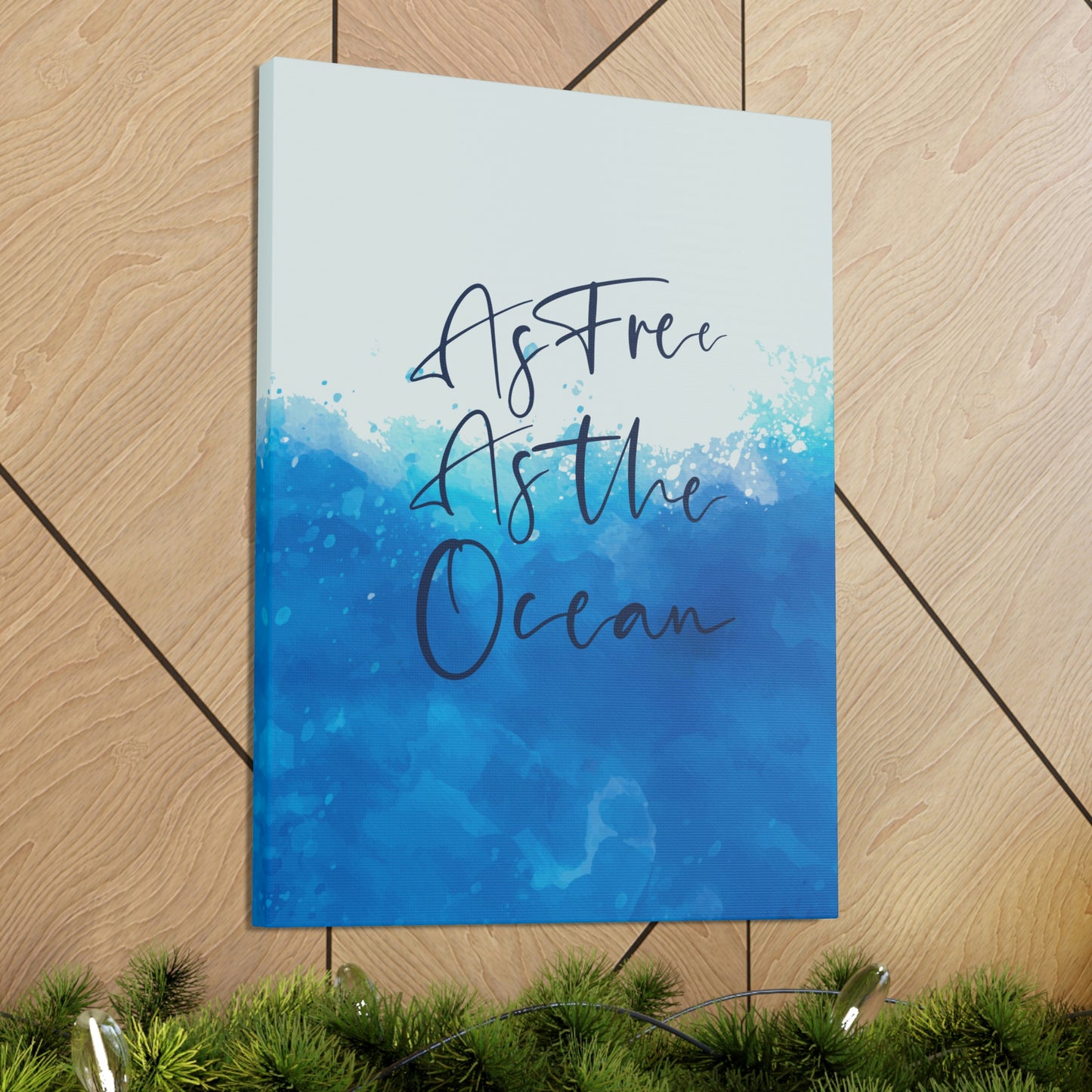 As Free As The Ocean Relationship Quotes Aesthetic Classic Art Canvas Gallery Wraps