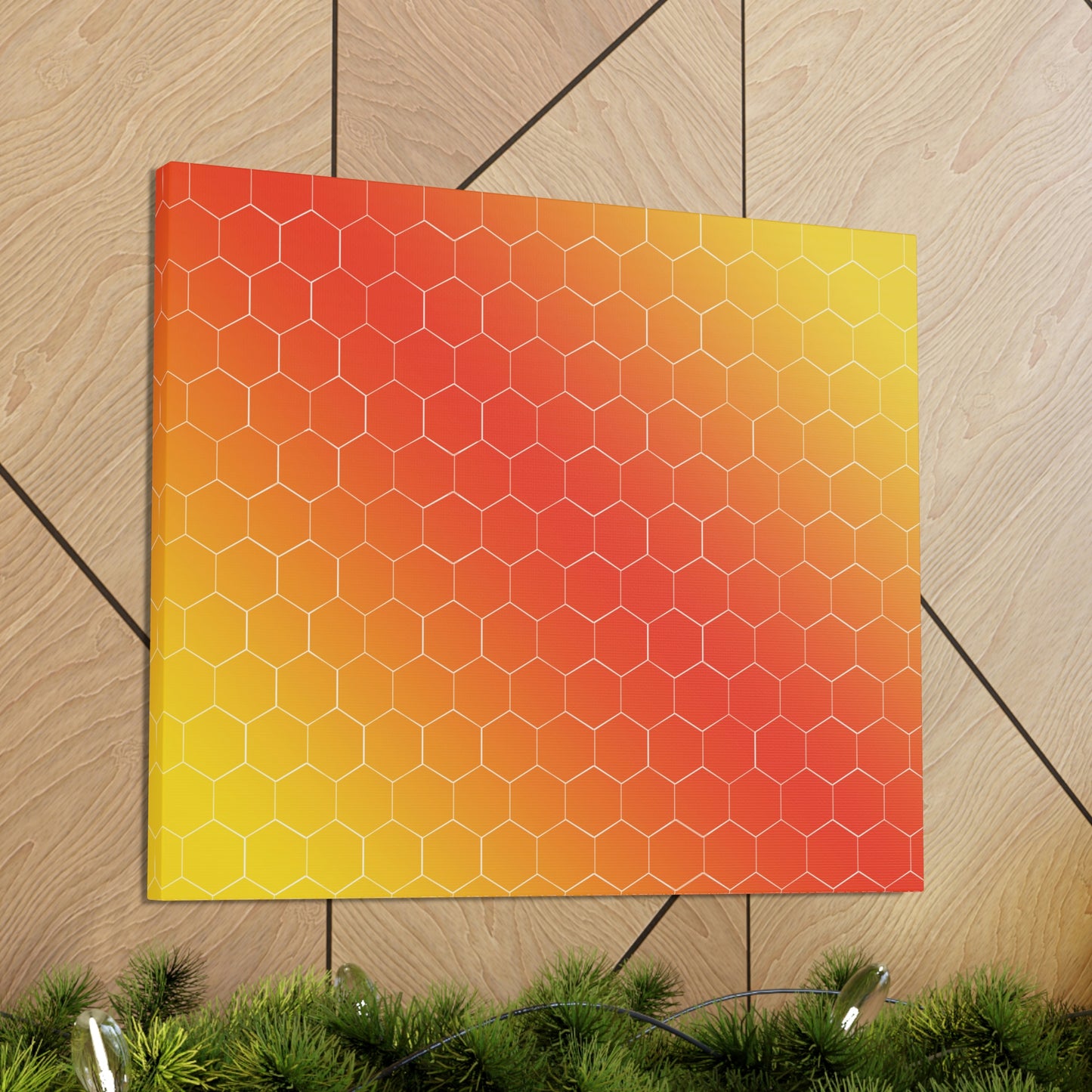 Bee Honeycomb Honey Nature Lovers Classic Art Canvas Gallery Wraps