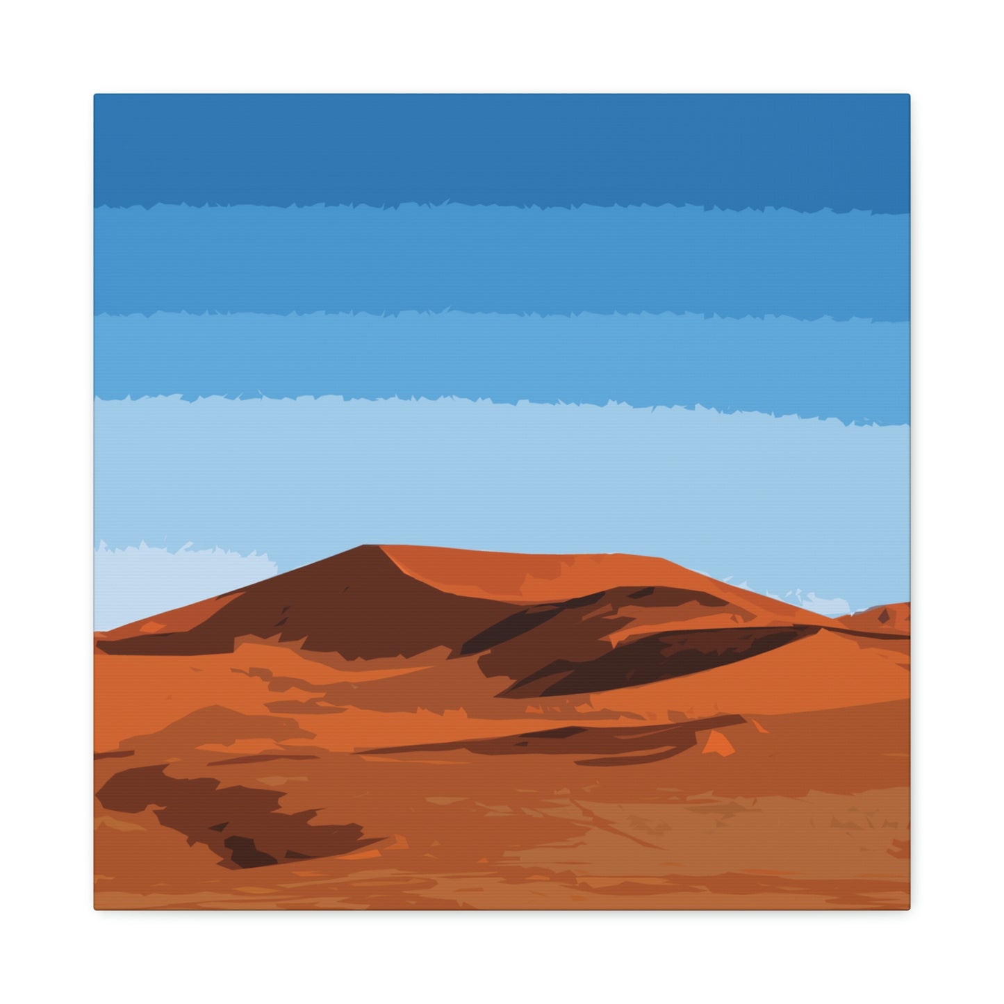 Landscape Desert Orange Sand Abstract Nature Modern Aesthetics Aesthetic Classic Art Canvas Gallery Wraps