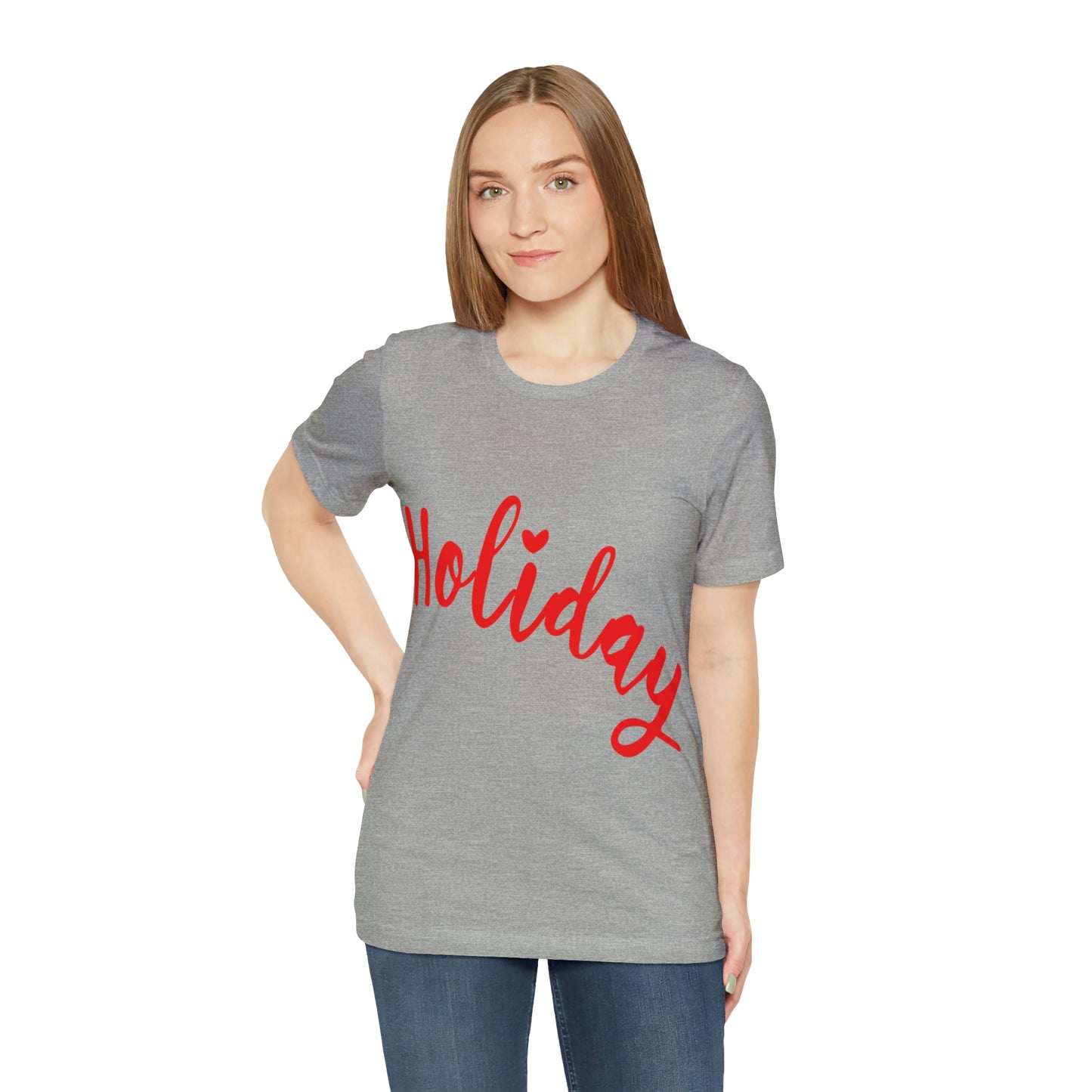 Holidays Red Text Weekend Quotes Unisex Jersey Short Sleeve T-Shirt