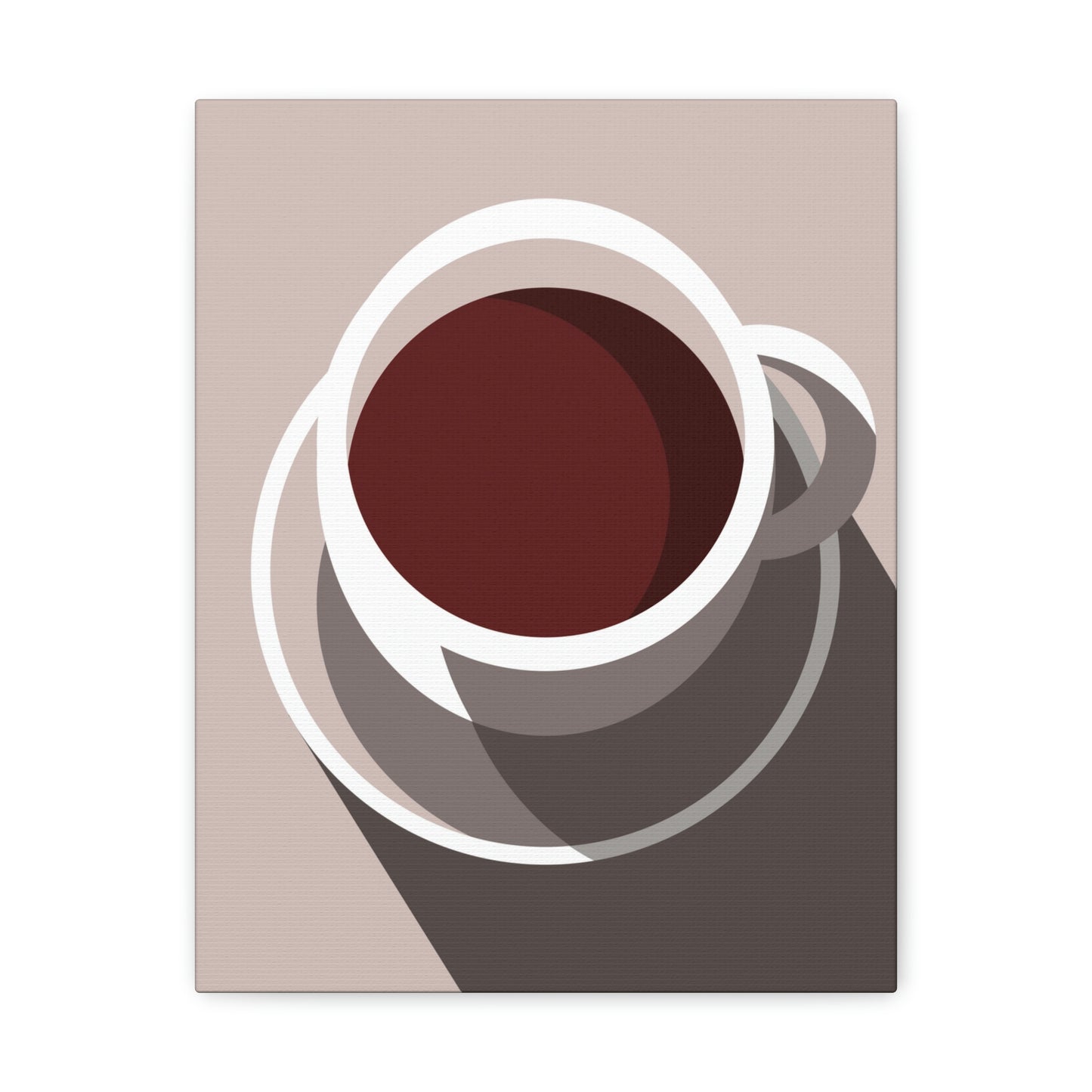 Cup Of Coffee Minimal Art Aesthetic Beige Aesthetic Classic Art Canvas Gallery Wraps