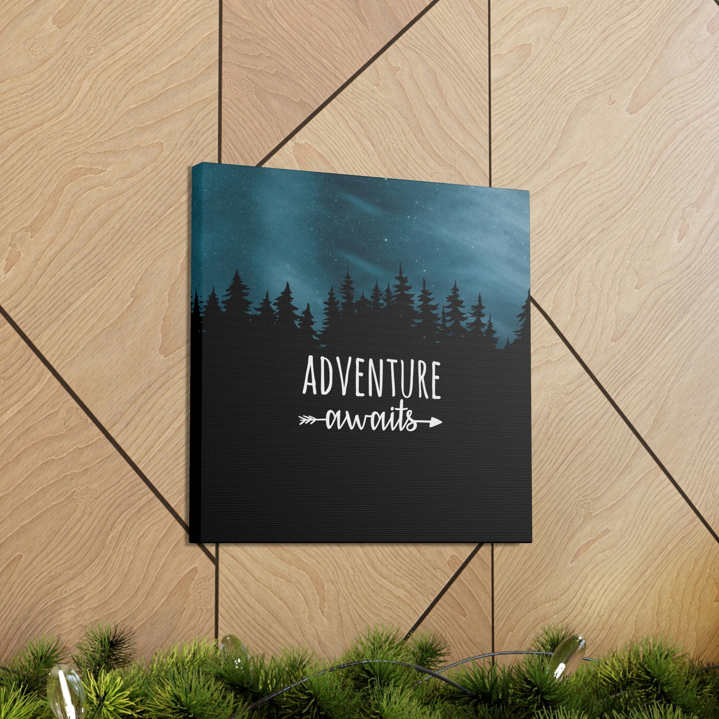 Adventure Awaits Art Vacation Landscape Explore Aesthetic Classic Art Canvas Gallery Wraps