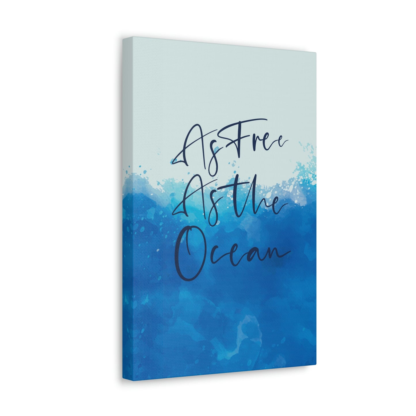 As Free As The Ocean Relationship Quotes Aesthetic Classic Art Canvas Gallery Wraps