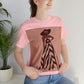 Retro Movies Woman in Dress Vintage Film Lover Unisex Jersey Short Sleeve T-Shirt