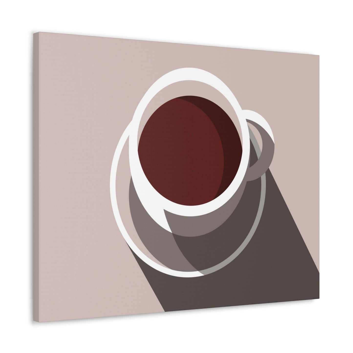 Cup Of Coffee Minimal Art Aesthetic Beige Aesthetic Classic Art Canvas Gallery Wraps