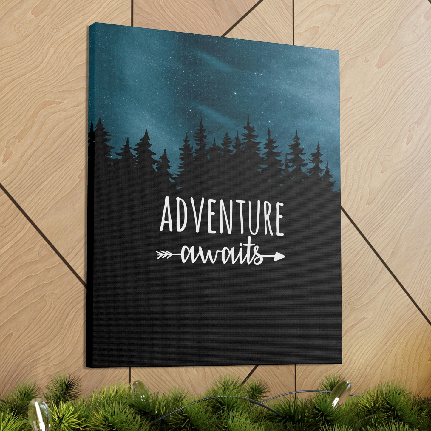 Adventure Awaits Art Vacation Landscape Explore Aesthetic Classic Art Canvas Gallery Wraps