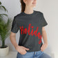 Holidays Red Text Weekend Quotes Unisex Jersey Short Sleeve T-Shirt