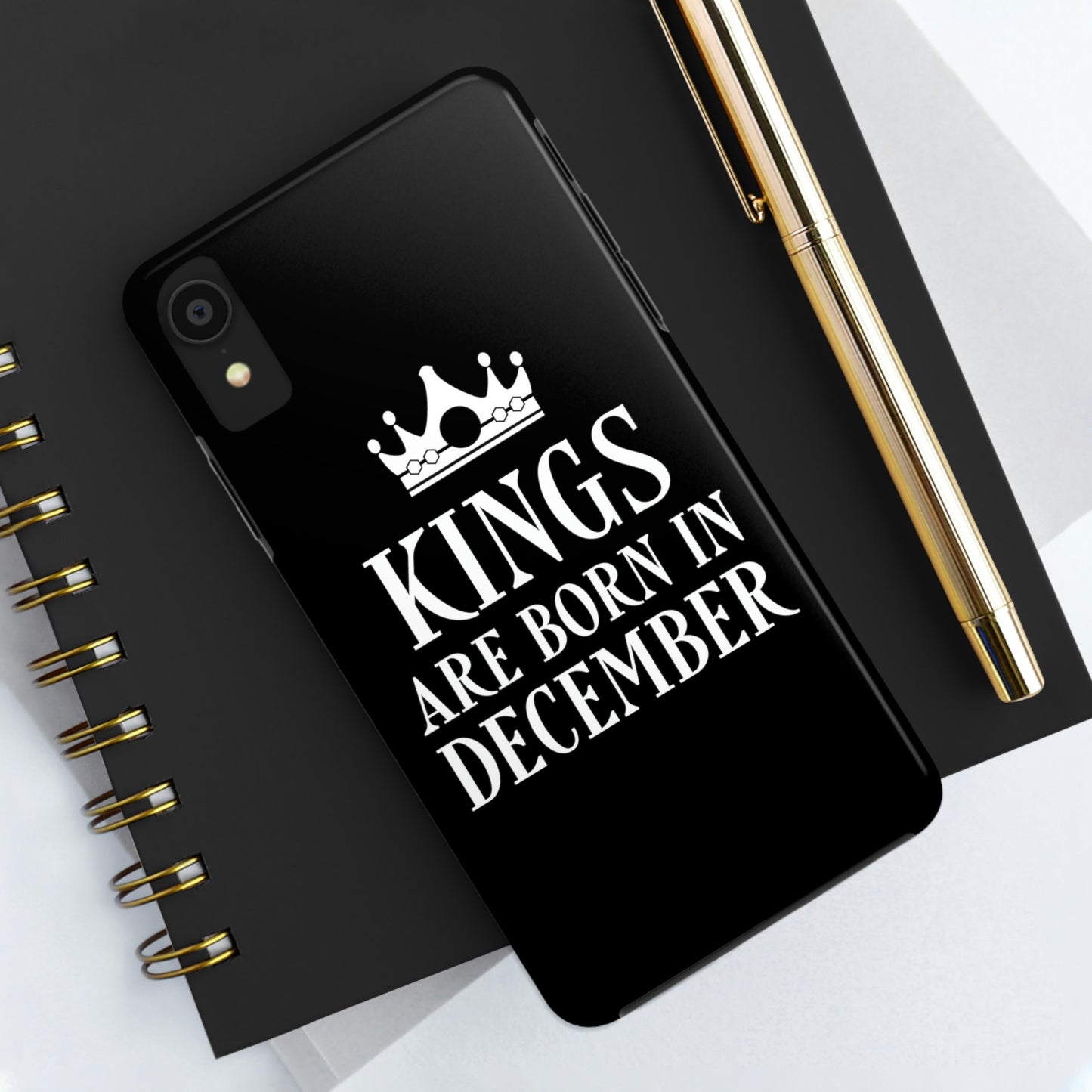 Kngs Are Born in December Happy Birthday Tough Phone Cases Case-Mate