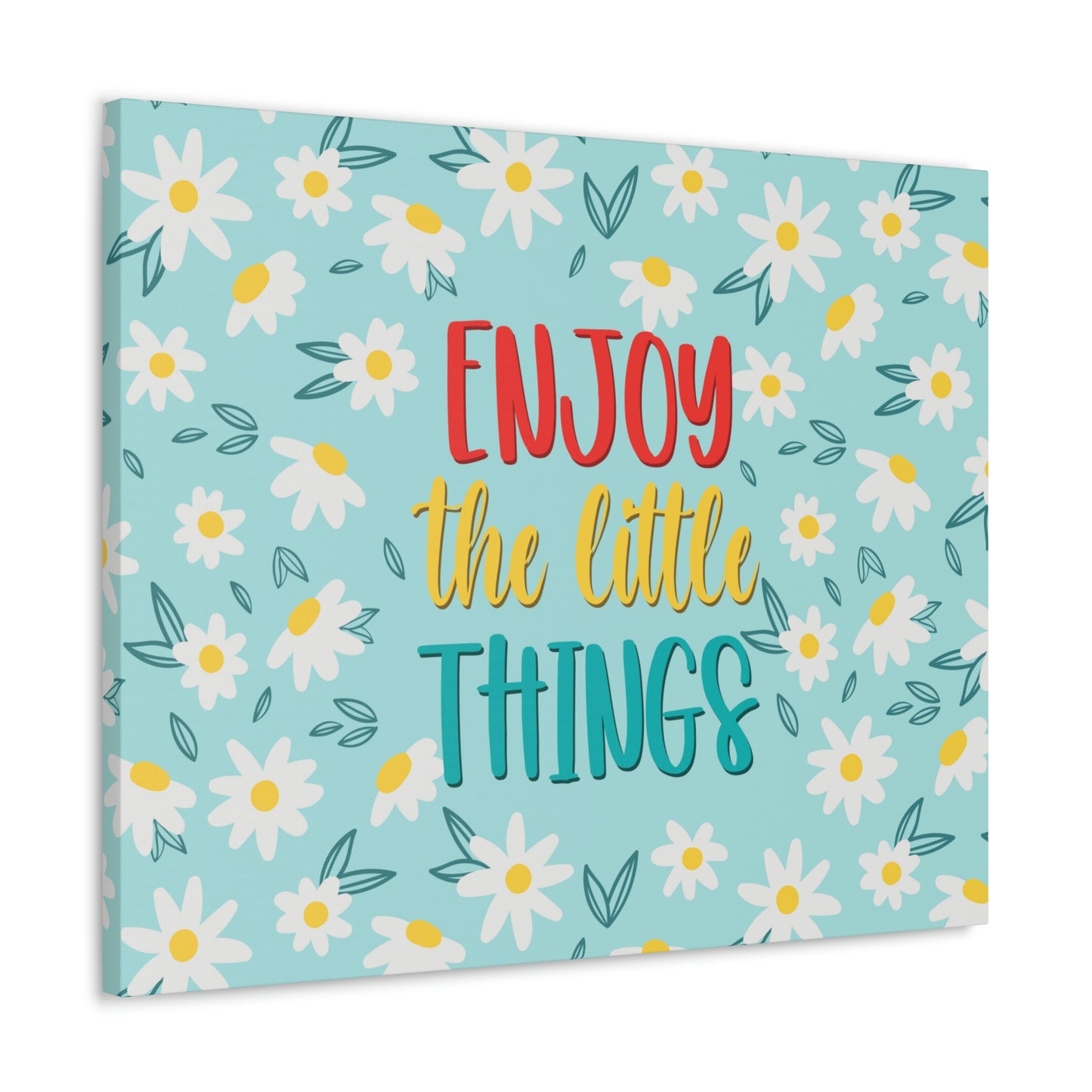 Enjoy The Little Things Aesthetic Classic Art Canvas Gallery Wraps