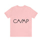 Camping Typography Minimal Art Unisex Jersey Short Sleeve T-Shirt