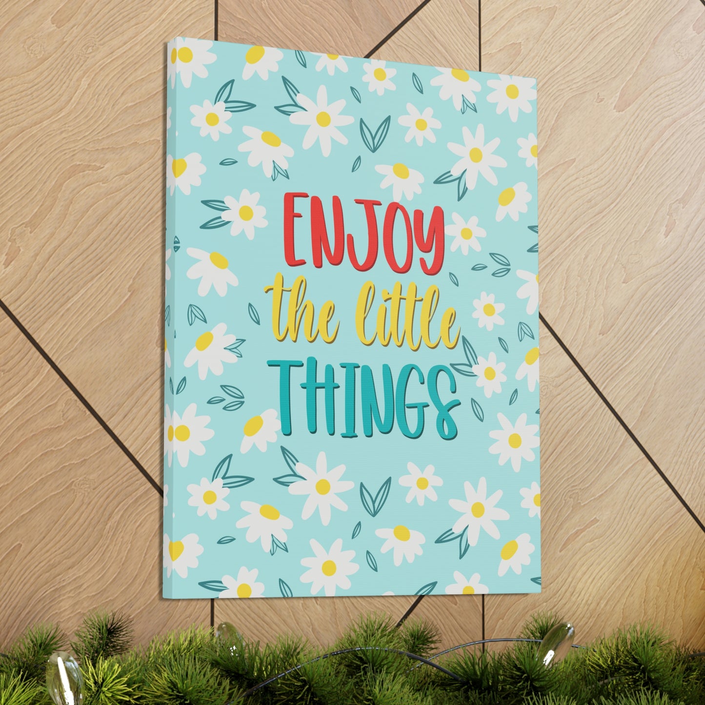 Enjoy The Little Things Aesthetic Classic Art Canvas Gallery Wraps