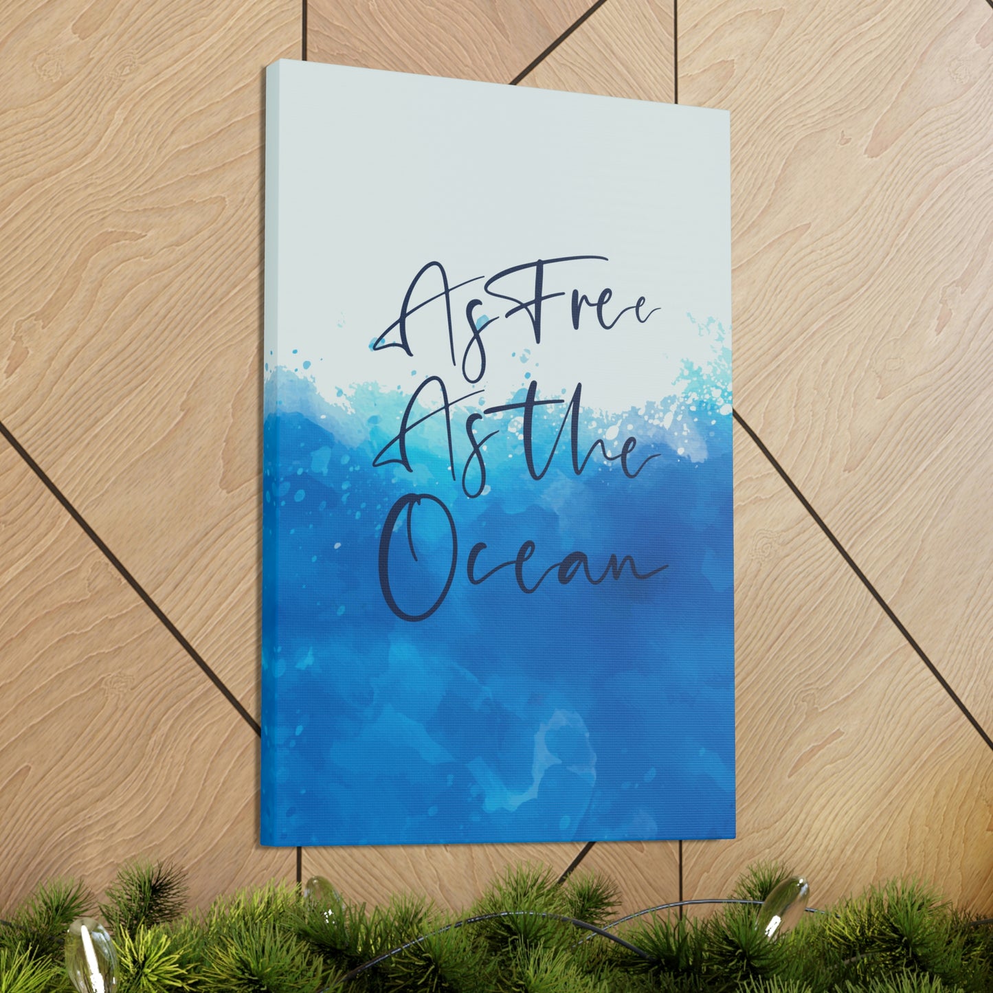 As Free As The Ocean Relationship Quotes Aesthetic Classic Art Canvas Gallery Wraps