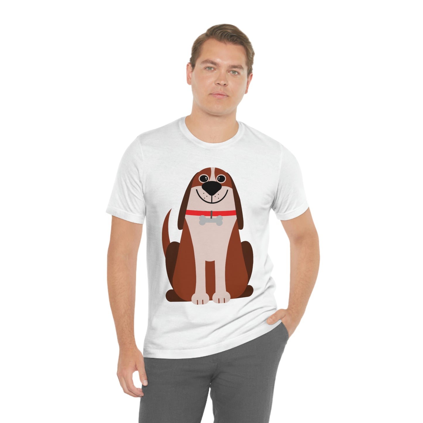 Dog Lovers Anime Cartoon Unisex Jersey Short Sleeve T-Shirt