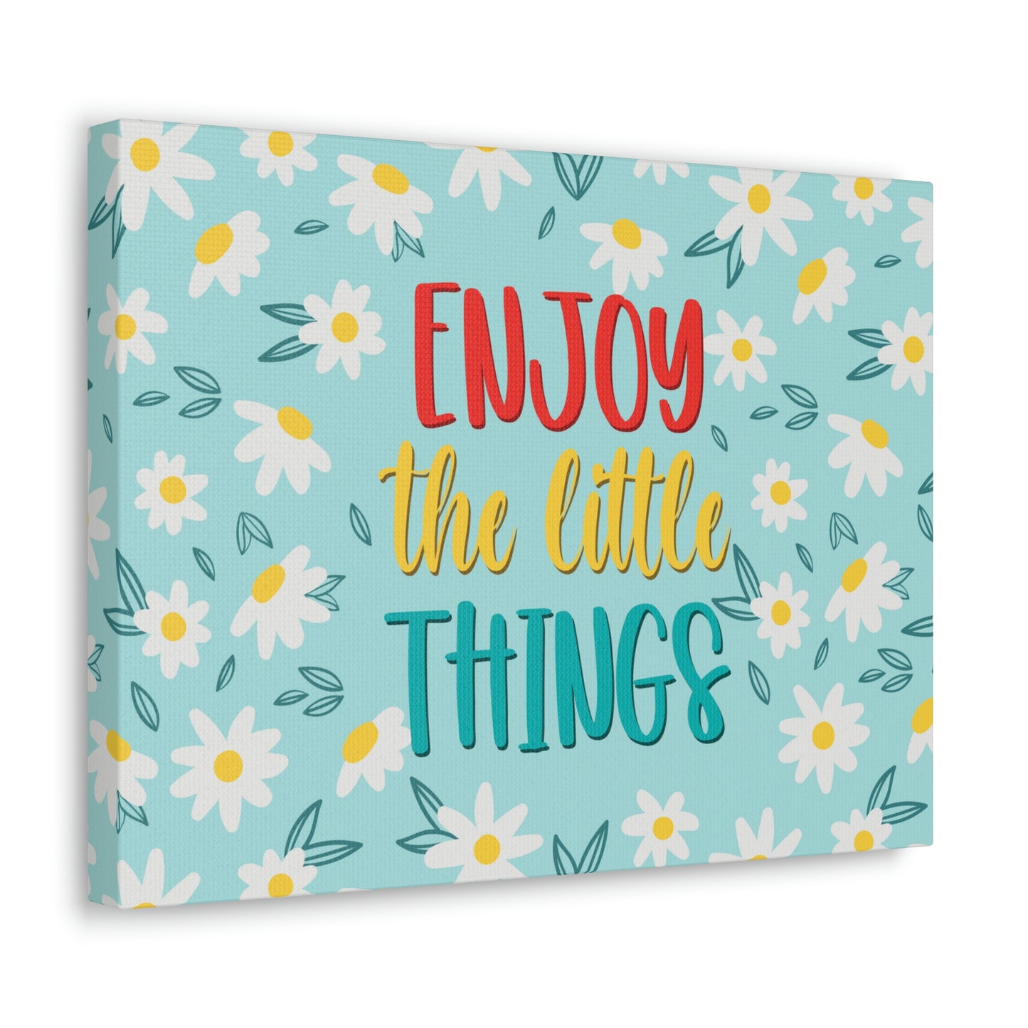 Enjoy The Little Things Aesthetic Classic Art Canvas Gallery Wraps