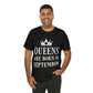 Queens Are Born in September Happy Birthday Unisex Jersey Short Sleeve T-Shirt