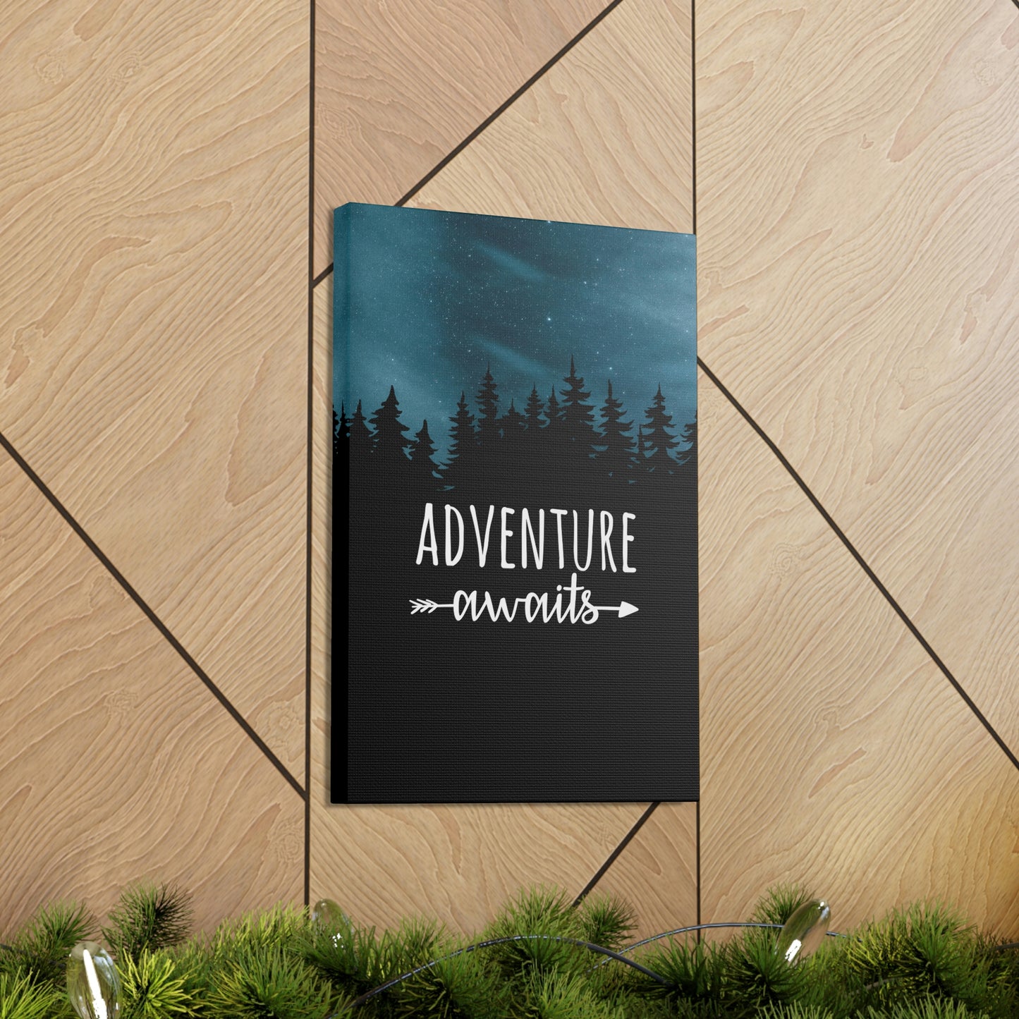 Adventure Awaits Art Vacation Landscape Explore Aesthetic Classic Art Canvas Gallery Wraps