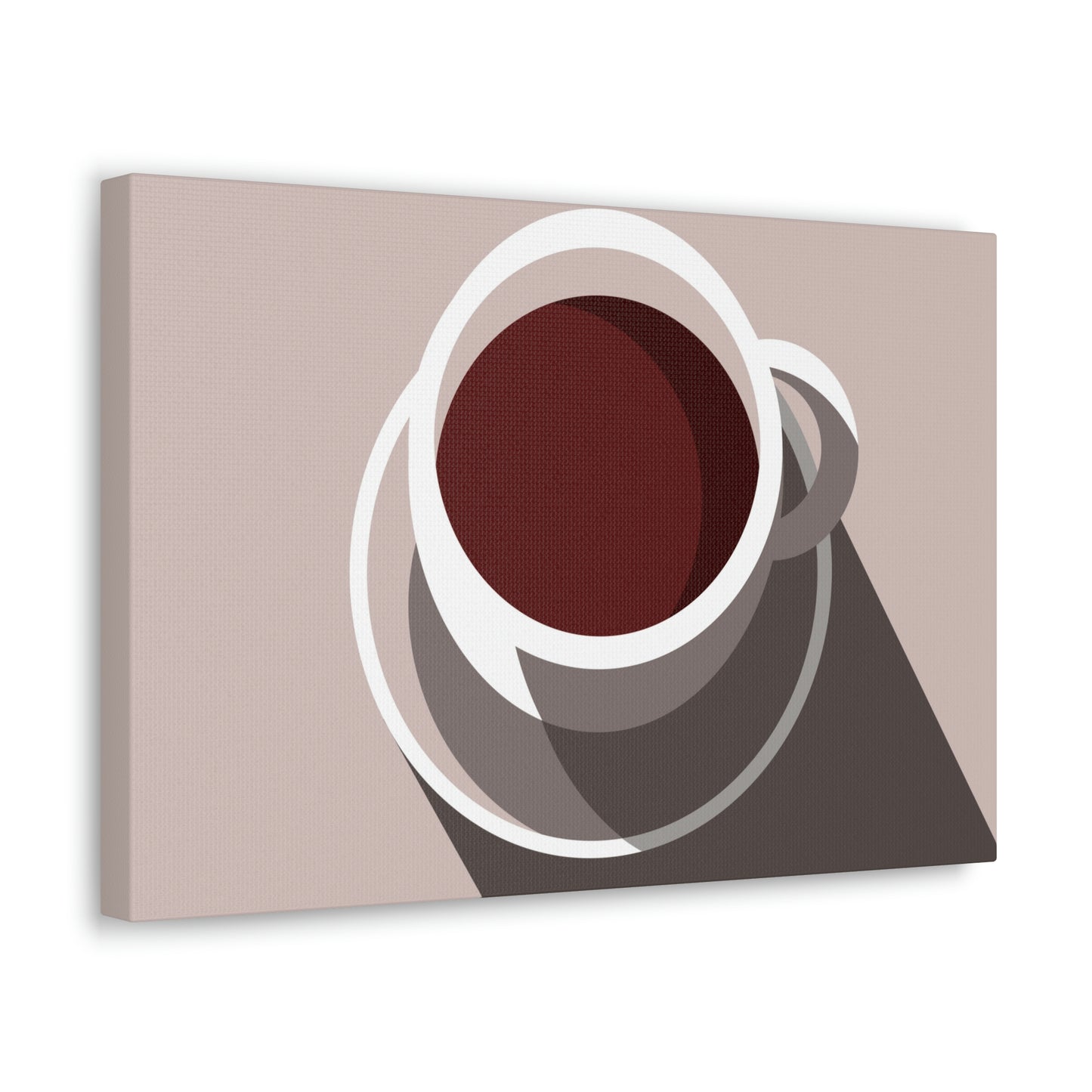 Cup Of Coffee Minimal Art Aesthetic Beige Aesthetic Classic Art Canvas Gallery Wraps