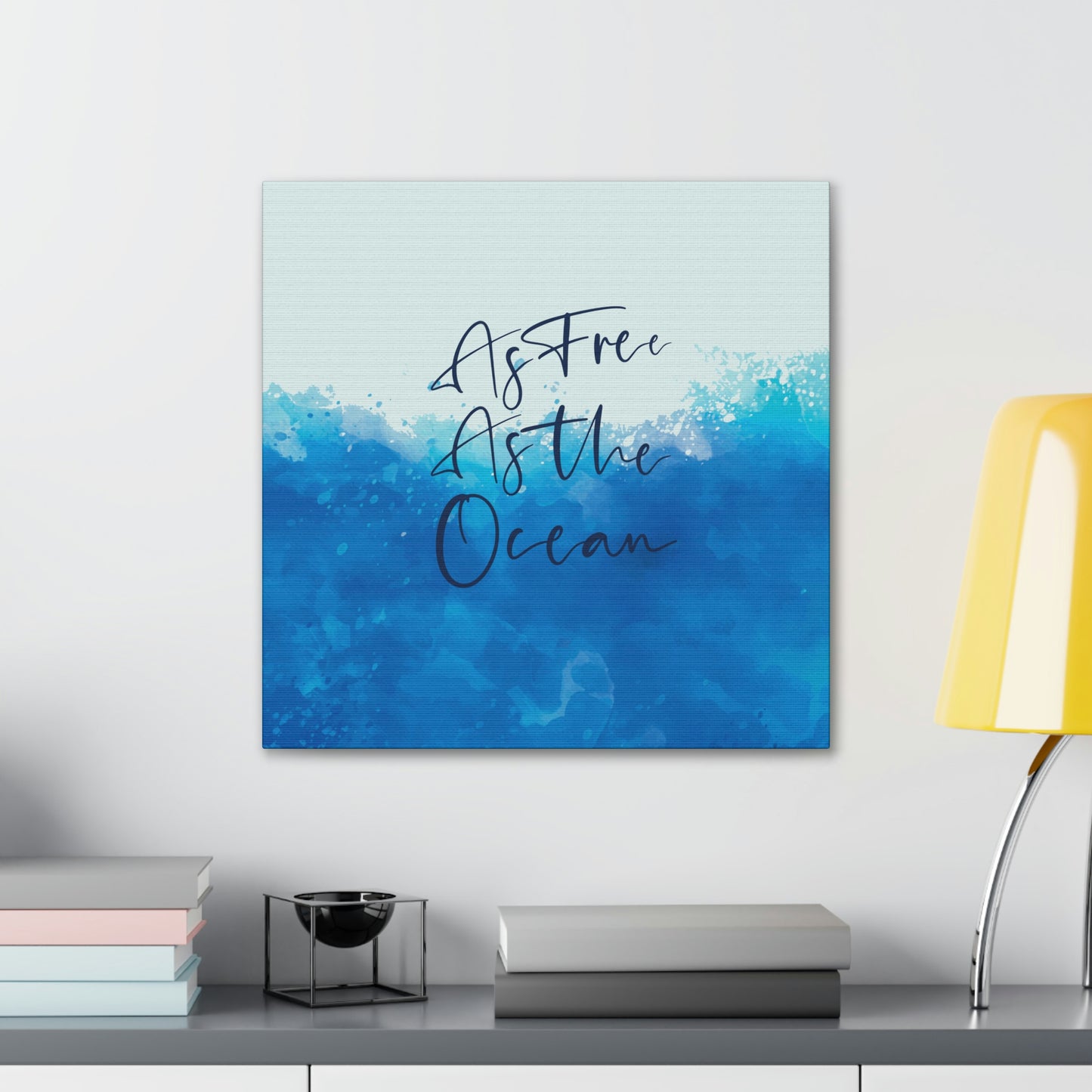 As Free As The Ocean Relationship Quotes Aesthetic Classic Art Canvas Gallery Wraps