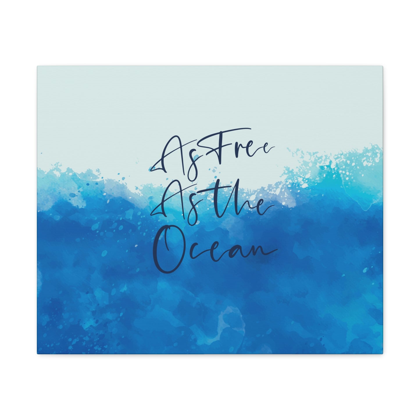 As Free As The Ocean Relationship Quotes Aesthetic Classic Art Canvas Gallery Wraps