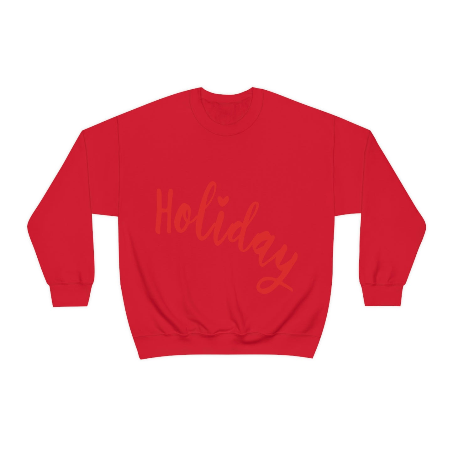 Holidays Red Text Weekend Quotes Unisex Heavy Blend™ Crewneck Sweatshirt